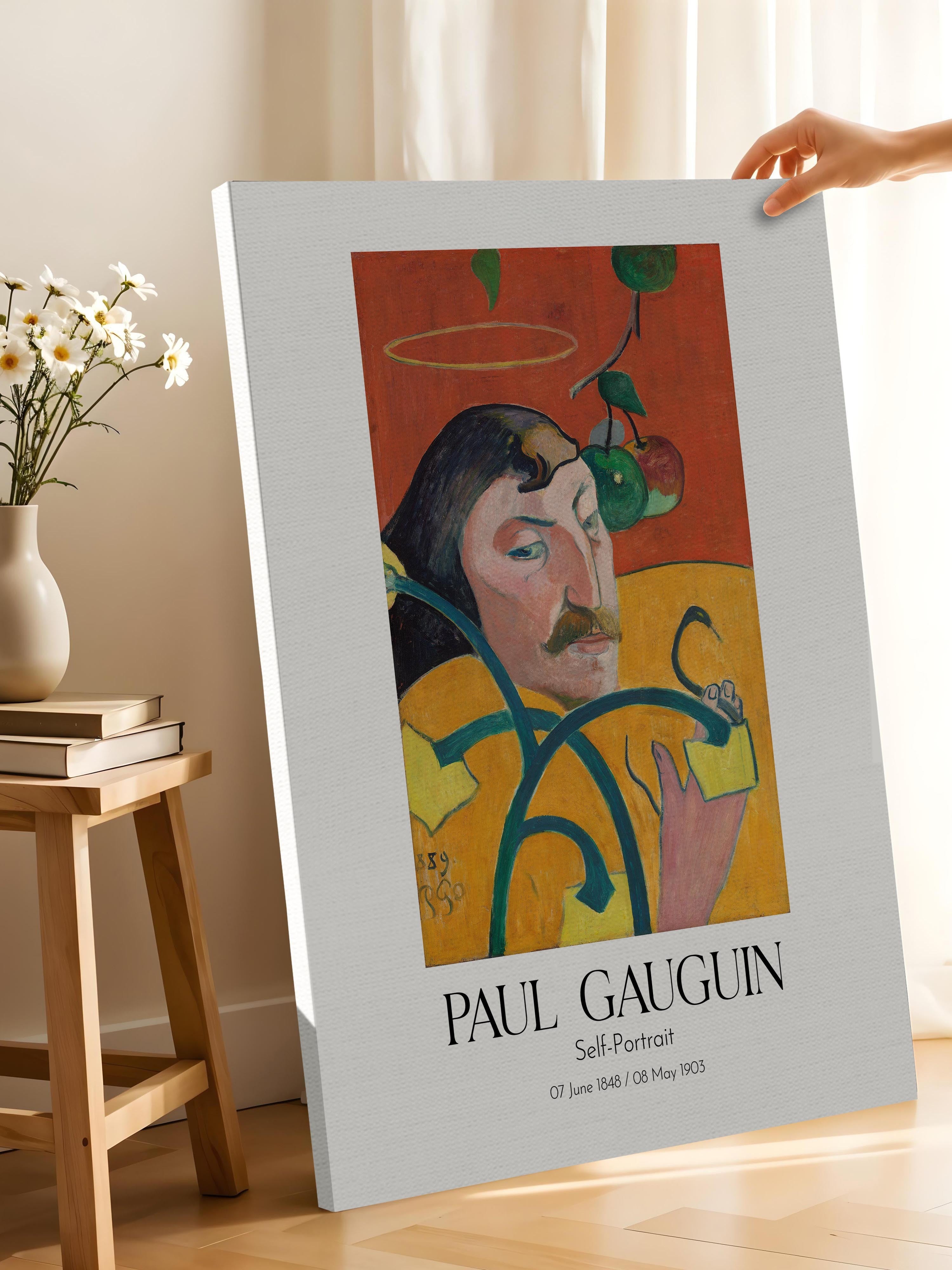 Paul Gauguin - Self-Portrait, Kanvas Tablo, Sanat Serisi NO:110558