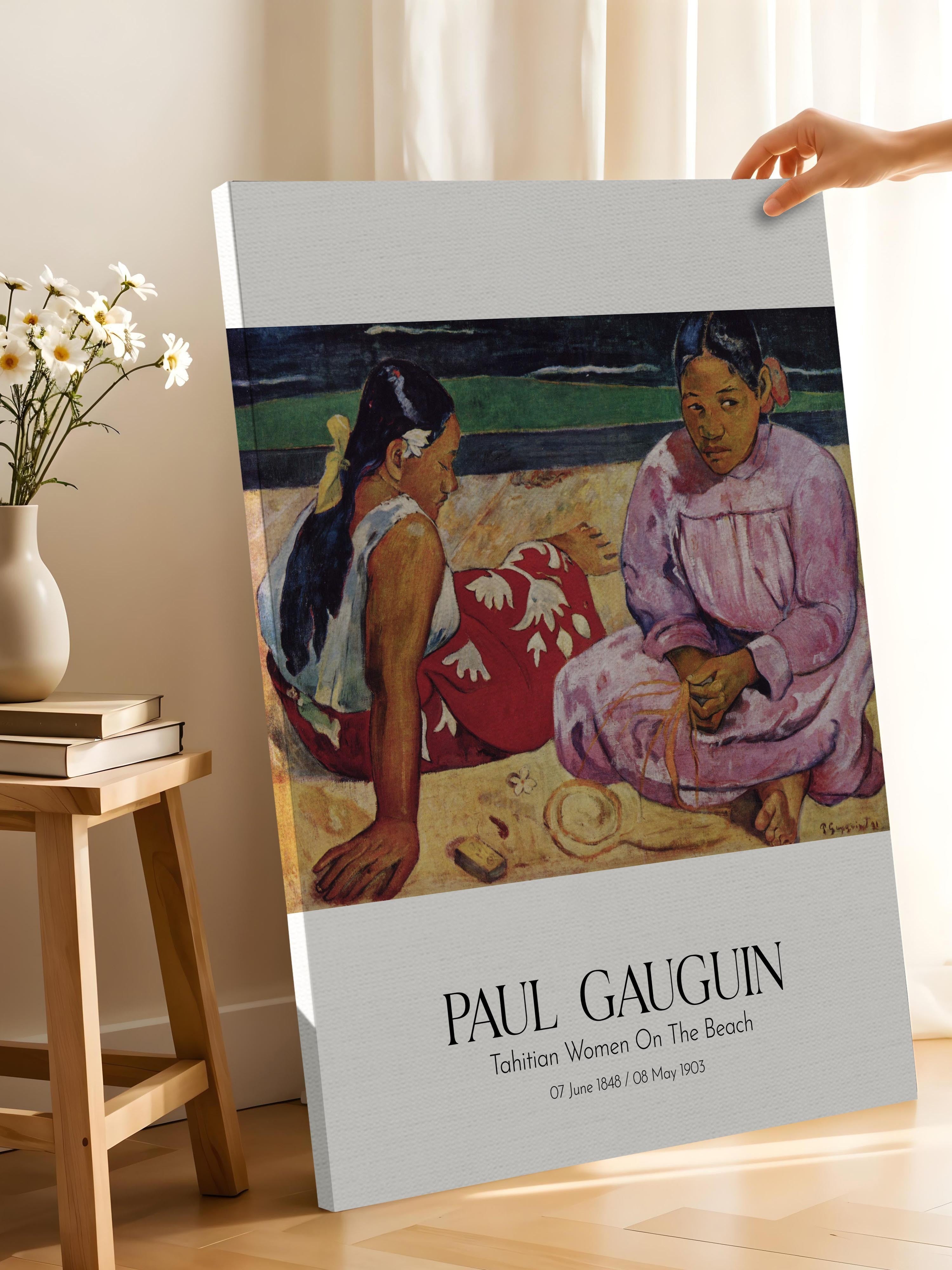 Paul Gauguin - Tahitian Women On The Beach, Kanvas Tablo, Sanat Serisi NO:110577