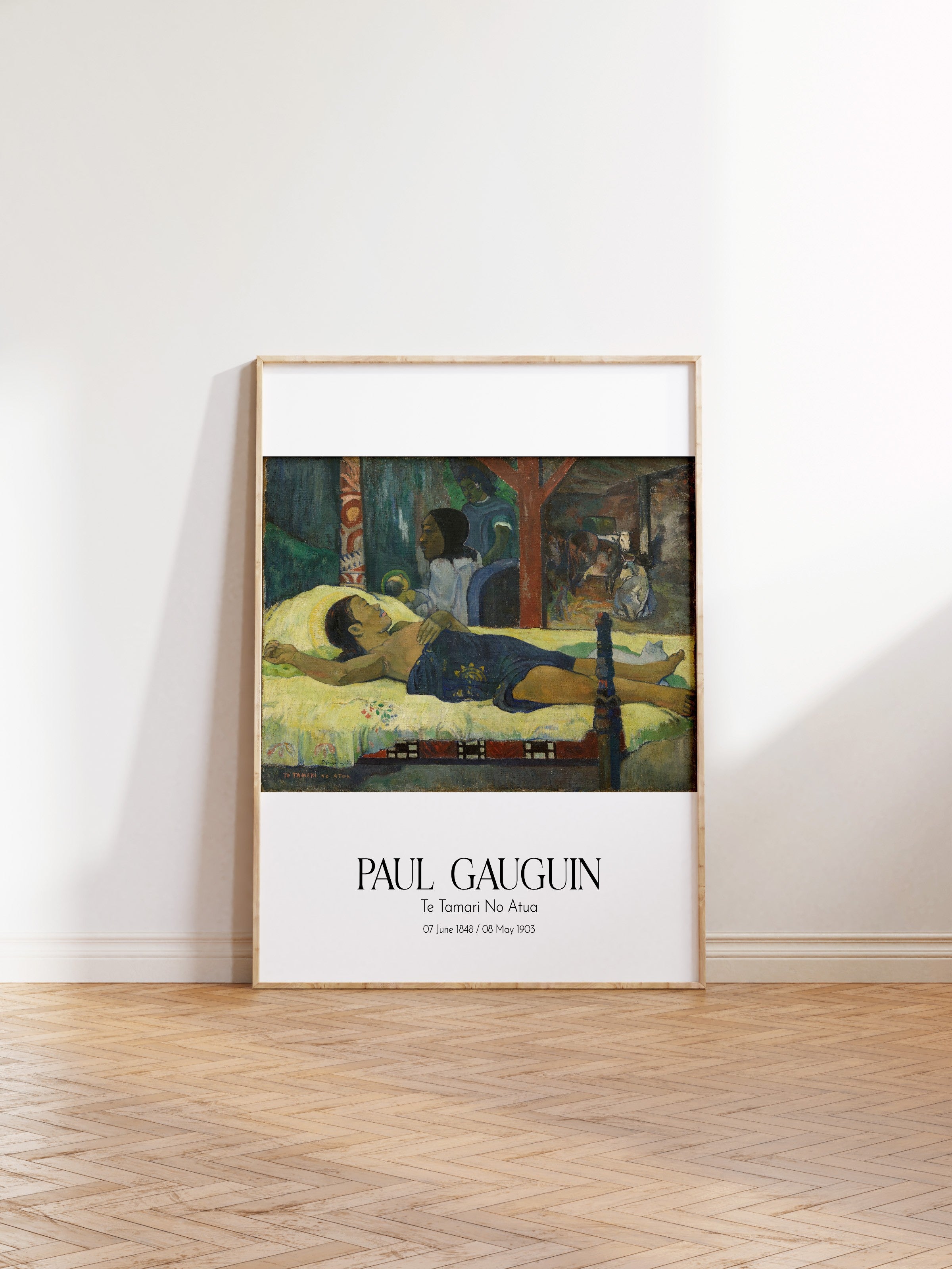 Paul Gauguin - Te Tamari No Atua, Ahşap Çerçeveli Tablo, Sanat Serisi NO:110561