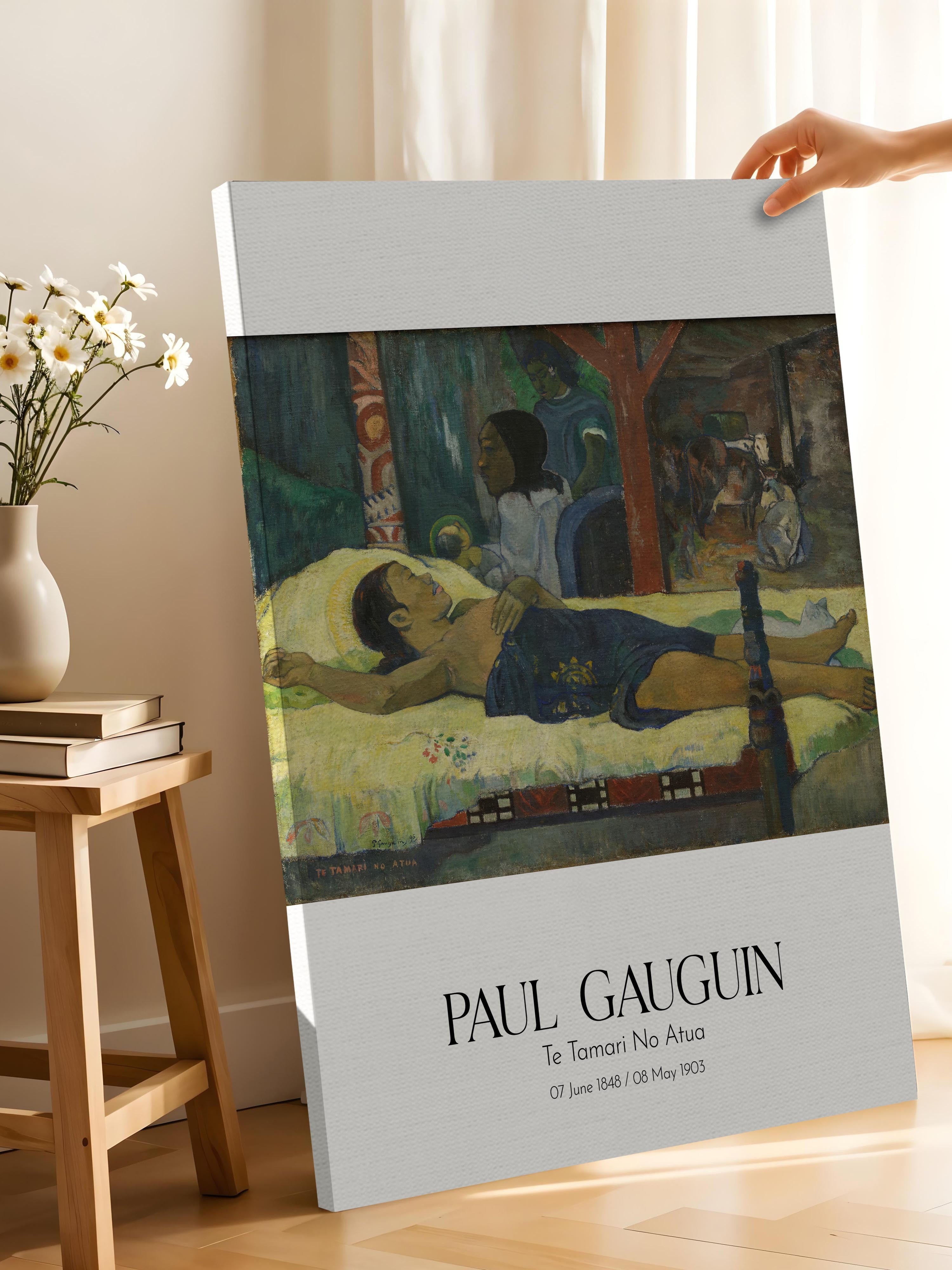 Paul Gauguin - Te Tamari No Atua, Kanvas Tablo, Sanat Serisi NO:110561