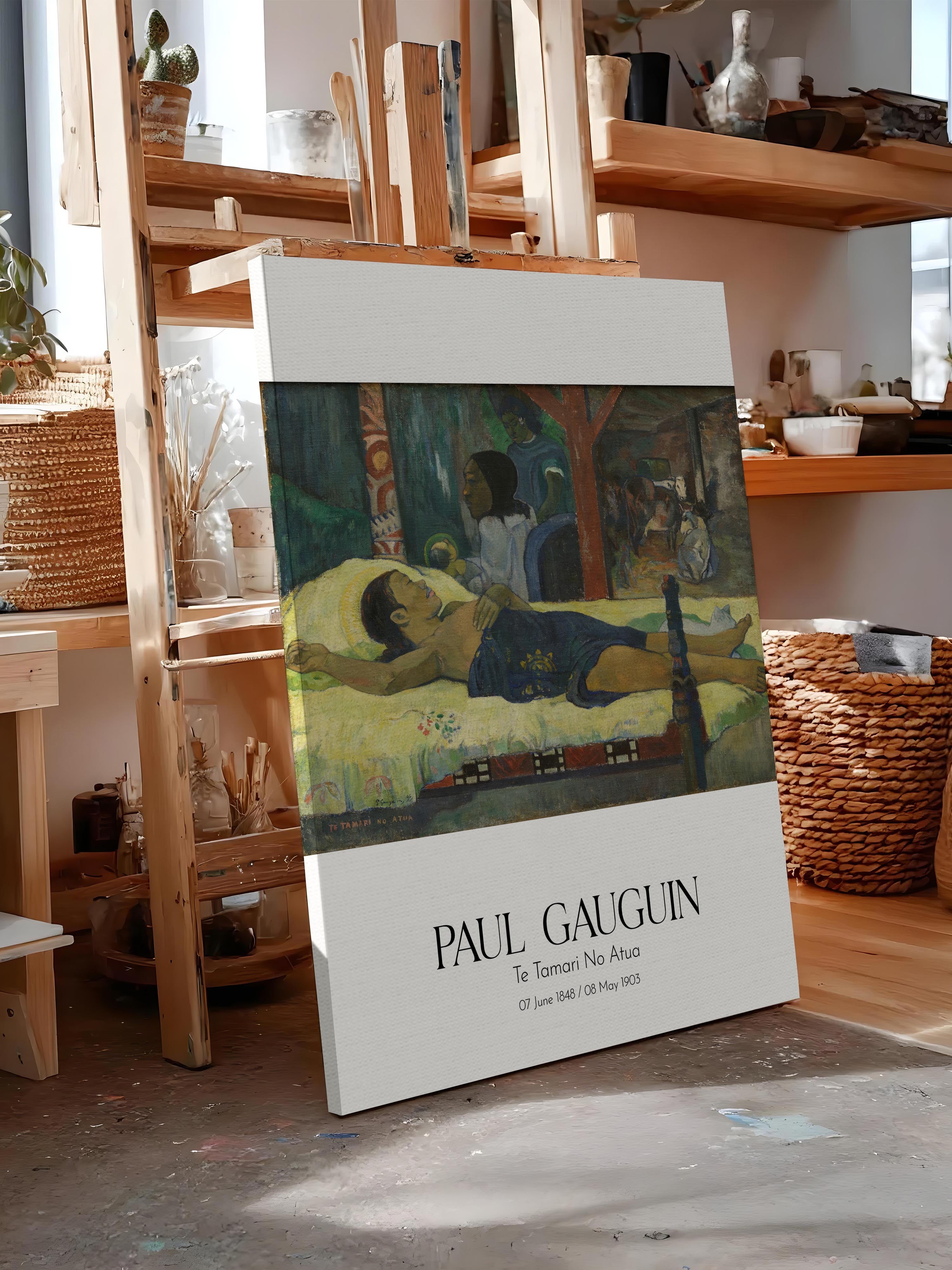 Paul Gauguin - Te Tamari No Atua, Kanvas Tablo, Sanat Serisi NO:110561