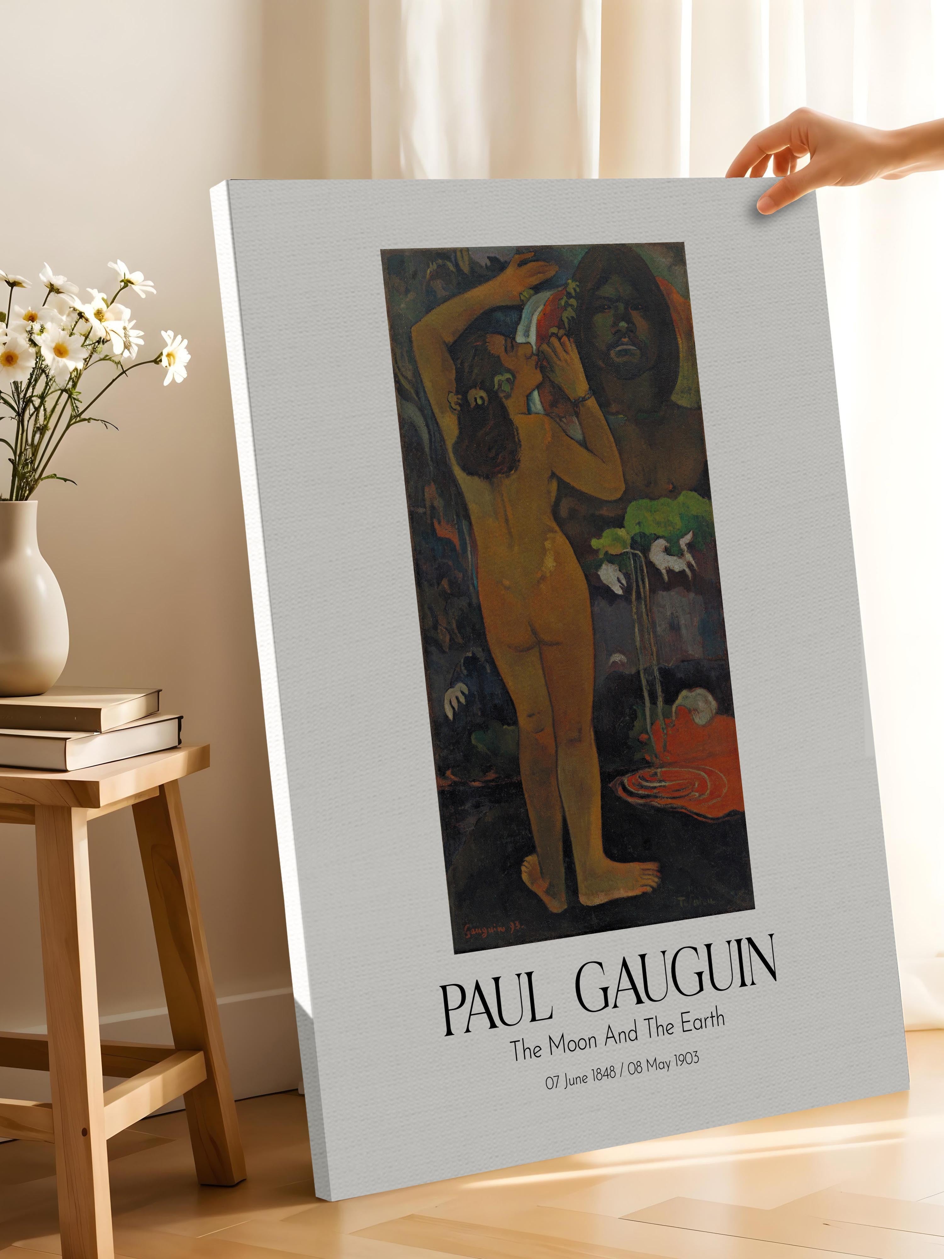 Paul Gauguin - The Moon And The Earth, Kanvas Tablo, Sanat Serisi NO:110563