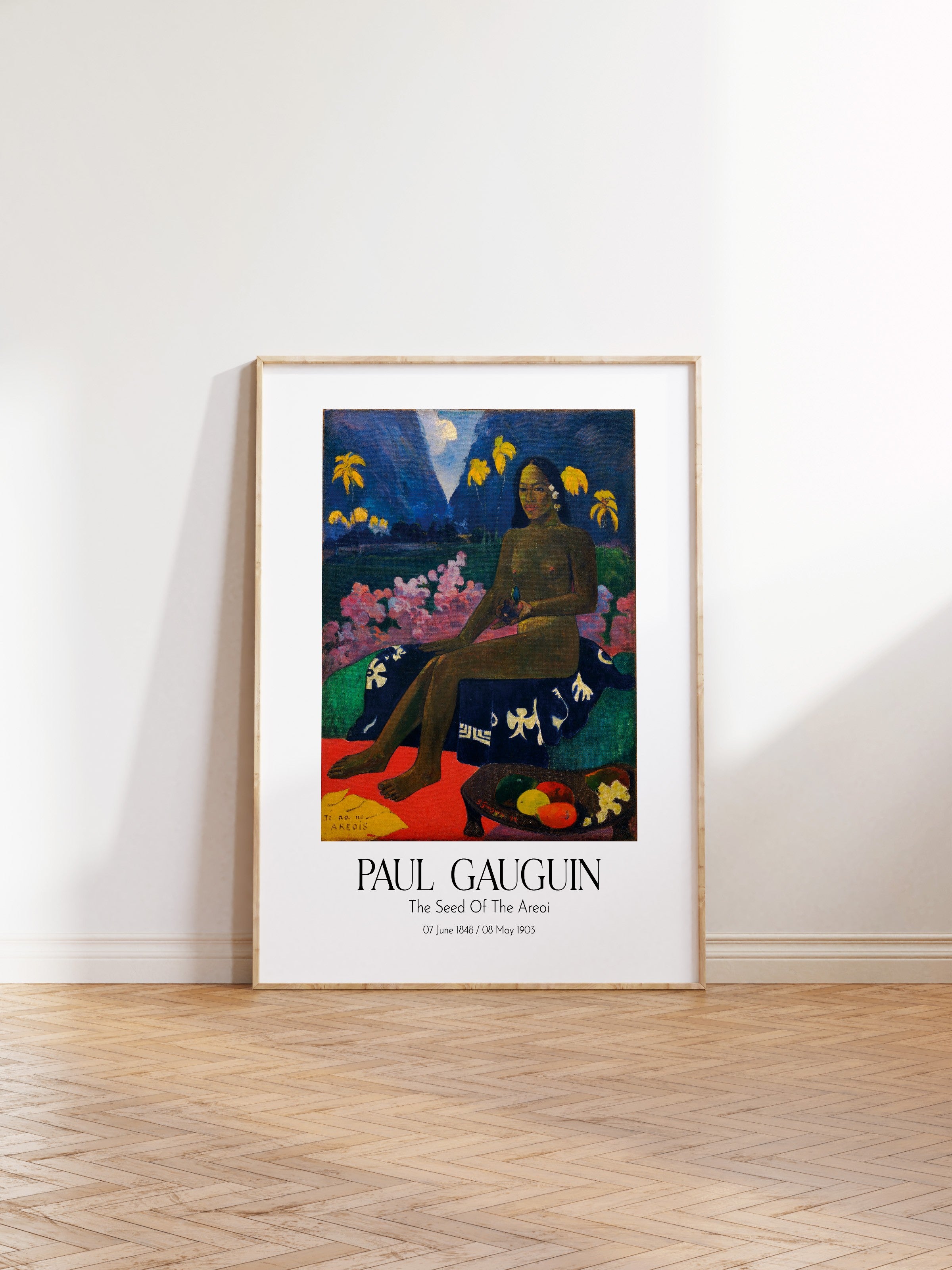 Paul Gauguin - The Seed Of The Areoi, Ahşap Çerçeveli Tablo, Sanat Serisi NO:110564