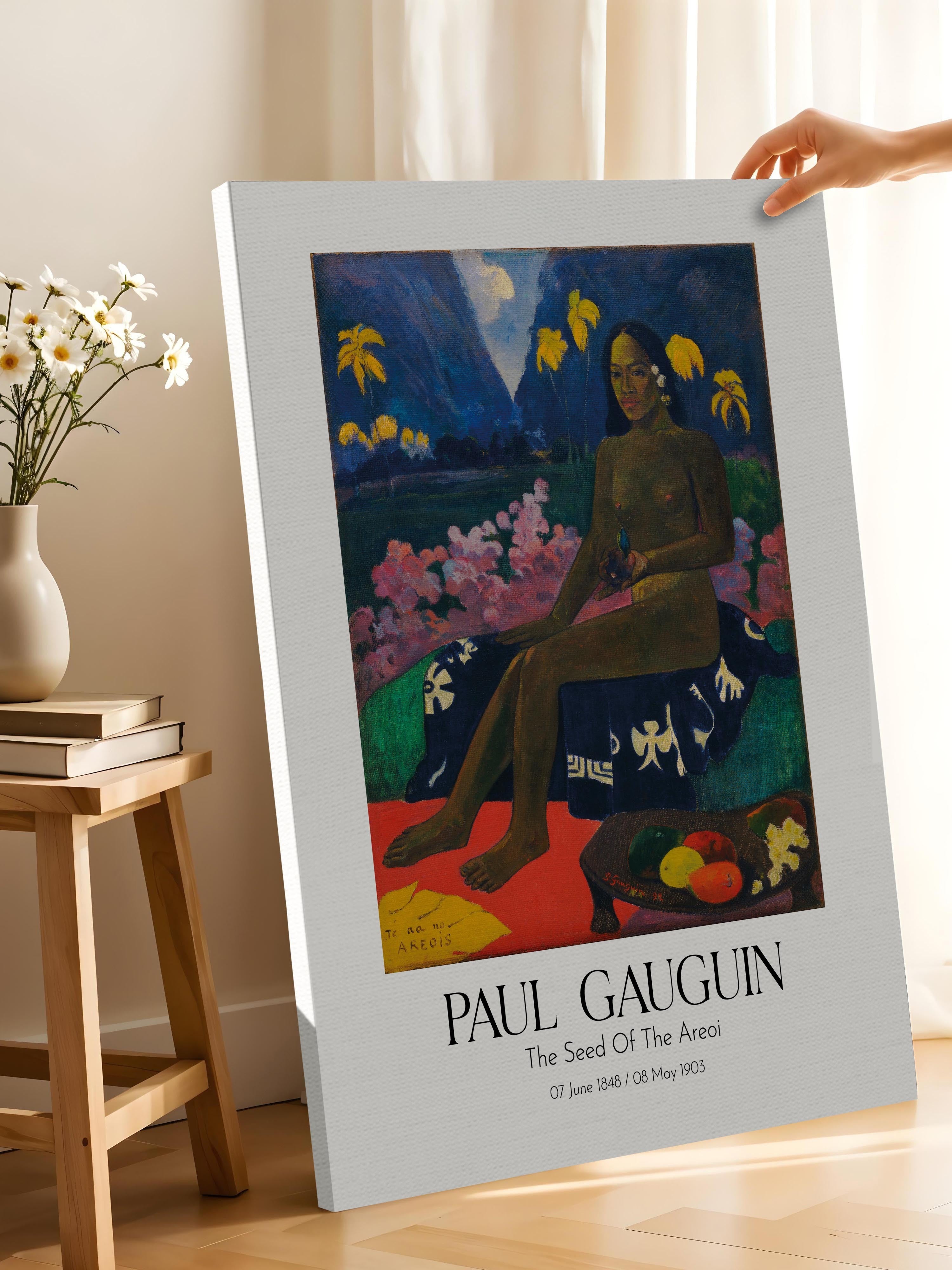Paul Gauguin - The Seed Of The Areoi, Kanvas Tablo, Sanat Serisi NO:110564