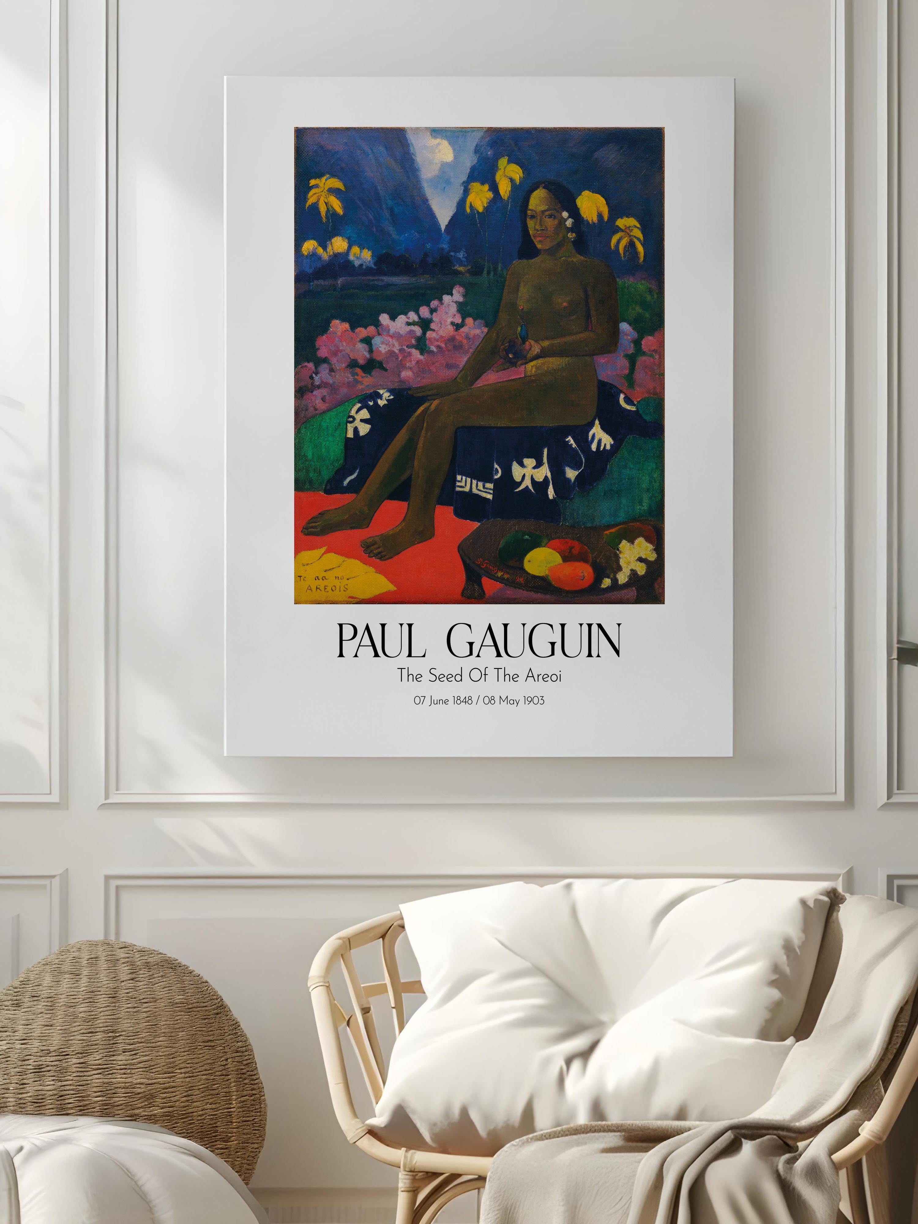 Paul Gauguin - The Seed Of The Areoi, Kanvas Tablo, Sanat Serisi NO:110564
