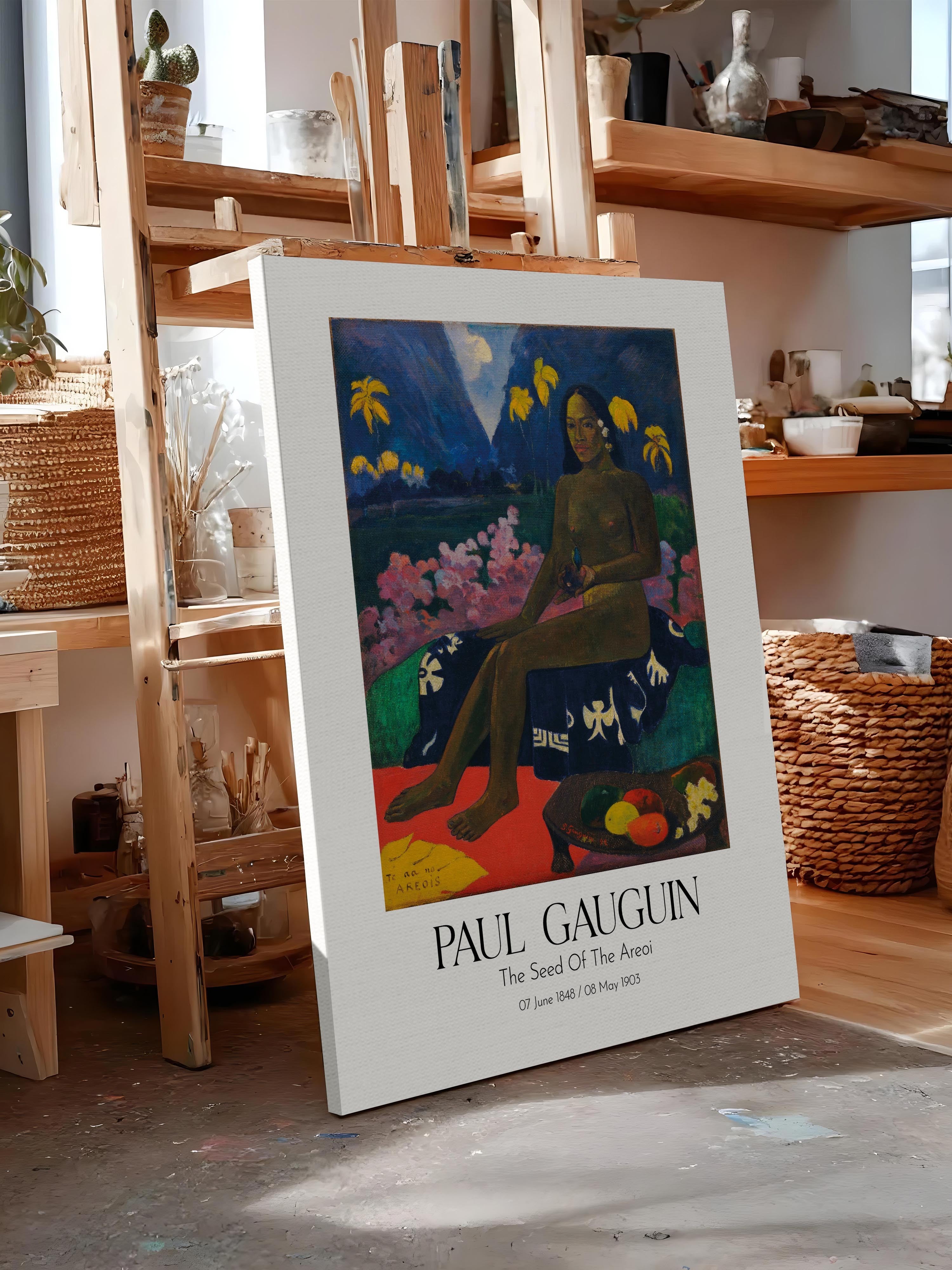Paul Gauguin - The Seed Of The Areoi, Kanvas Tablo, Sanat Serisi NO:110564