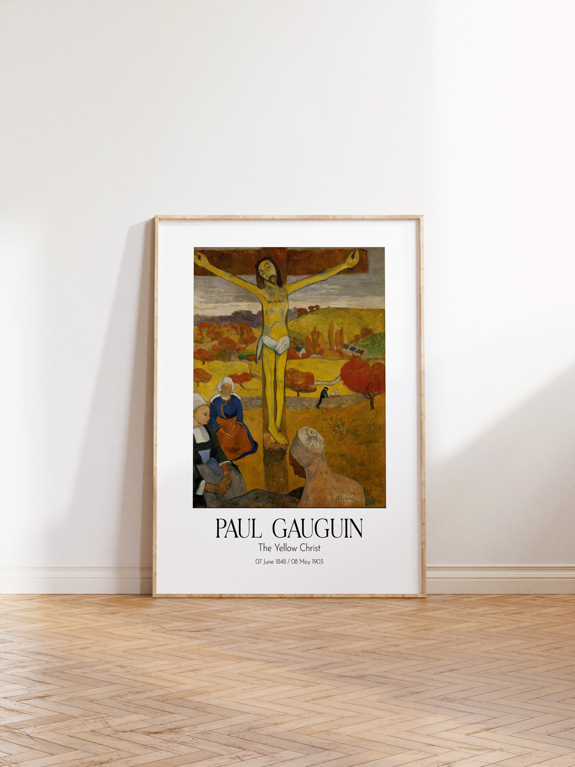 Paul Gauguin - The Yellow Christ, Ahşap Çerçeveli Tablo, Sanat Serisi NO:110556