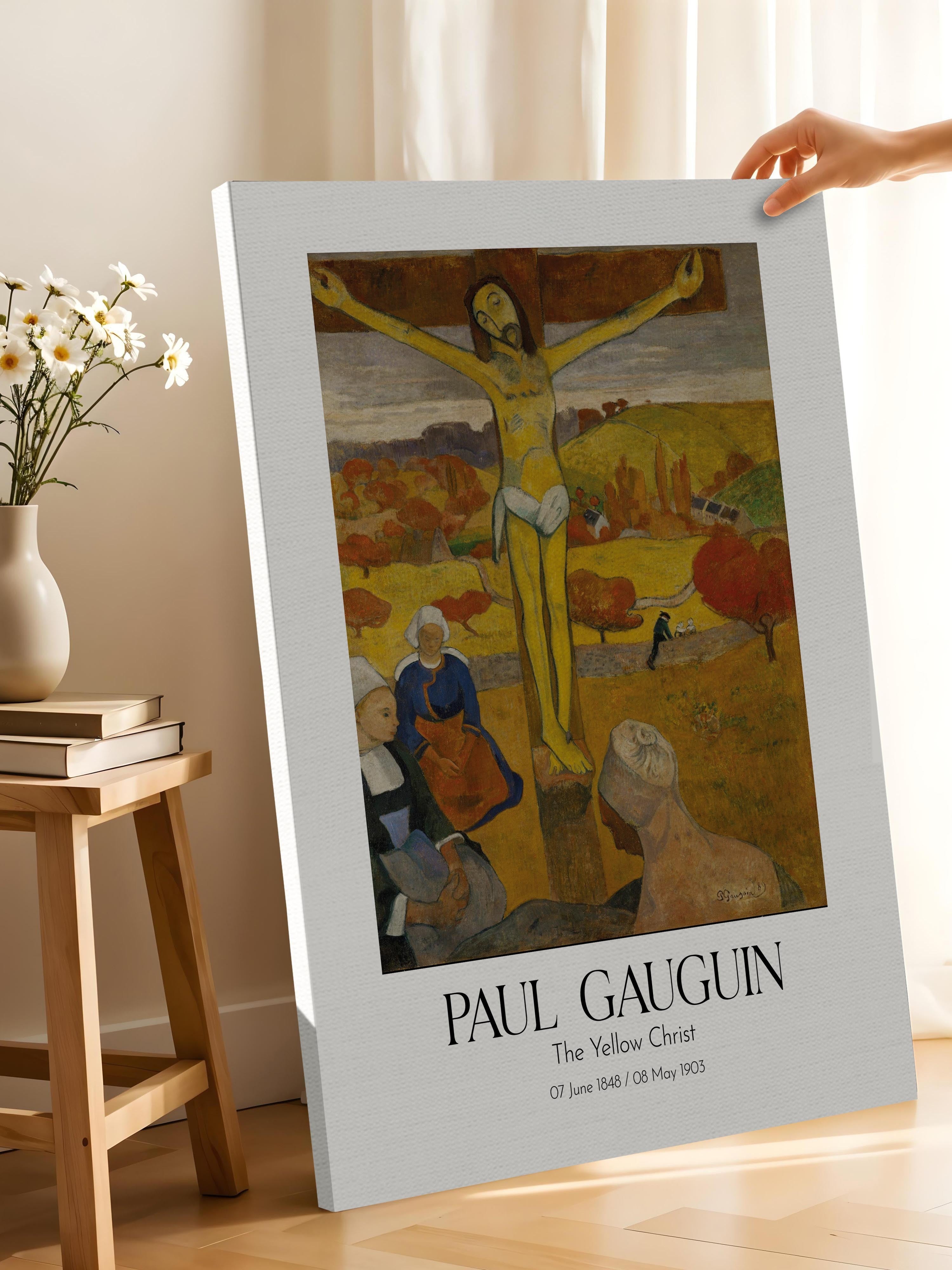 Paul Gauguin - The Yellow Christ, Kanvas Tablo, Sanat Serisi NO:110556