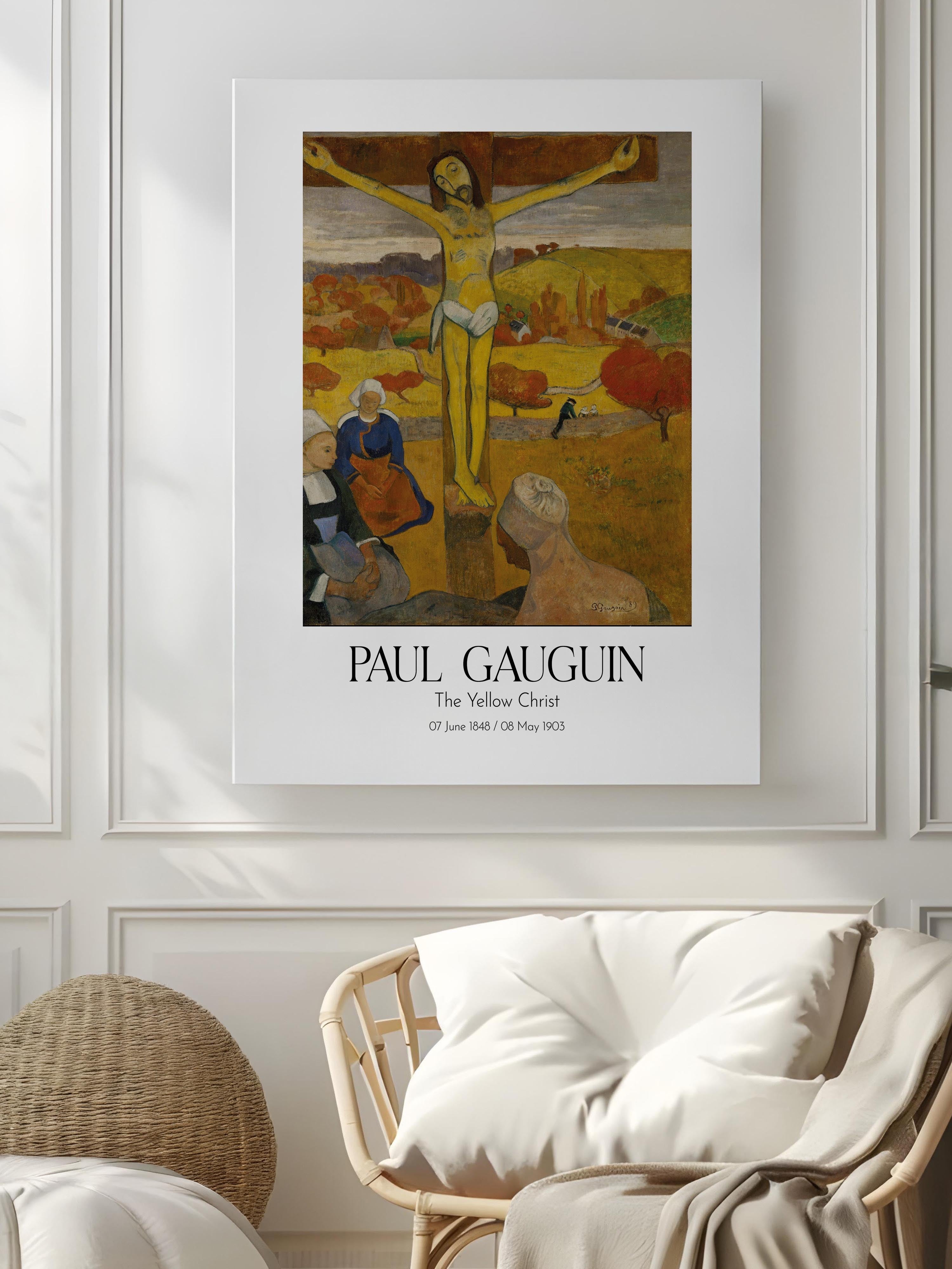 Paul Gauguin - The Yellow Christ, Kanvas Tablo, Sanat Serisi NO:110556