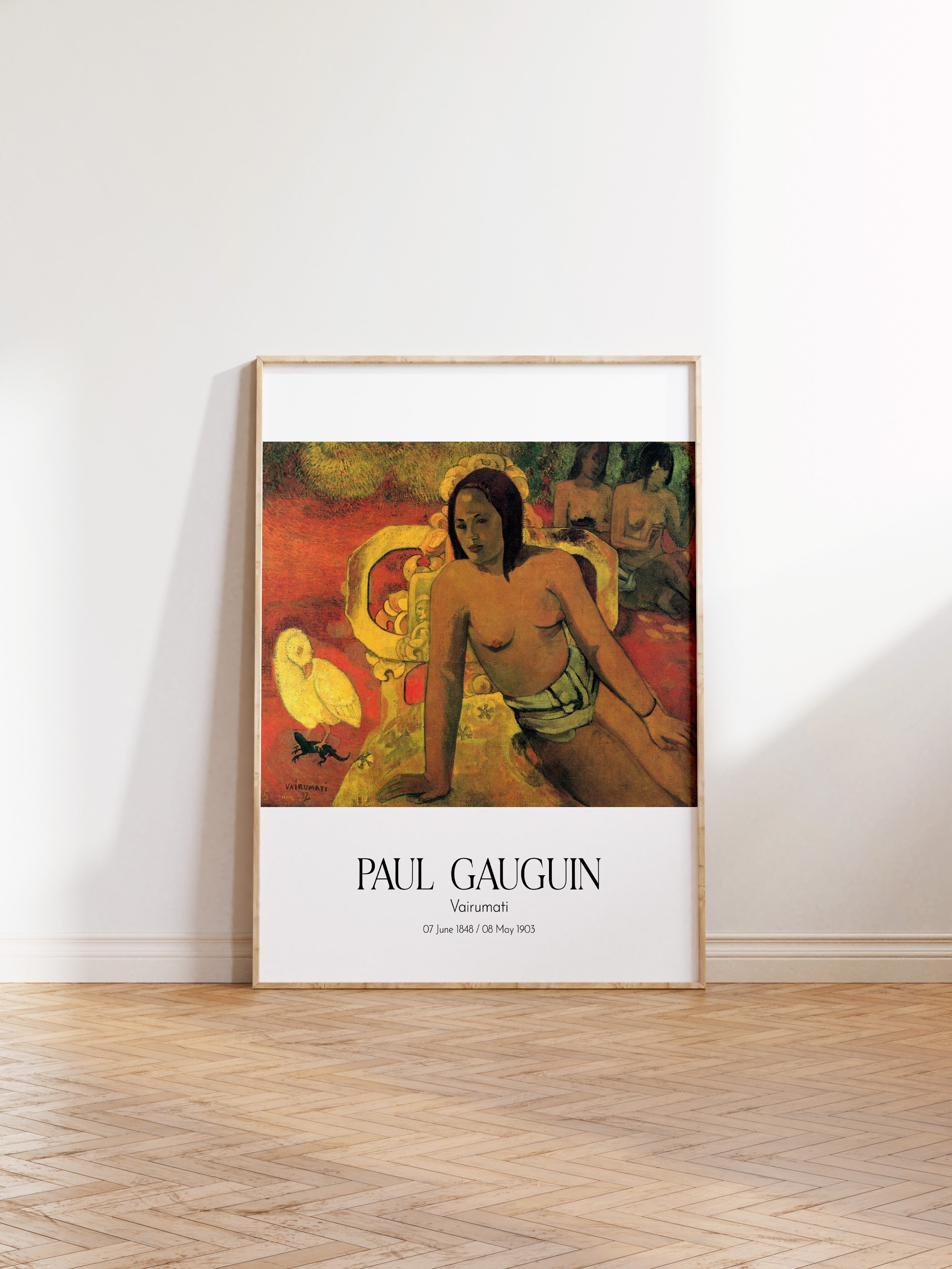 Paul Gauguin - Vairumati, Ahşap Çerçeveli Tablo, Sanat Serisi NO:110579