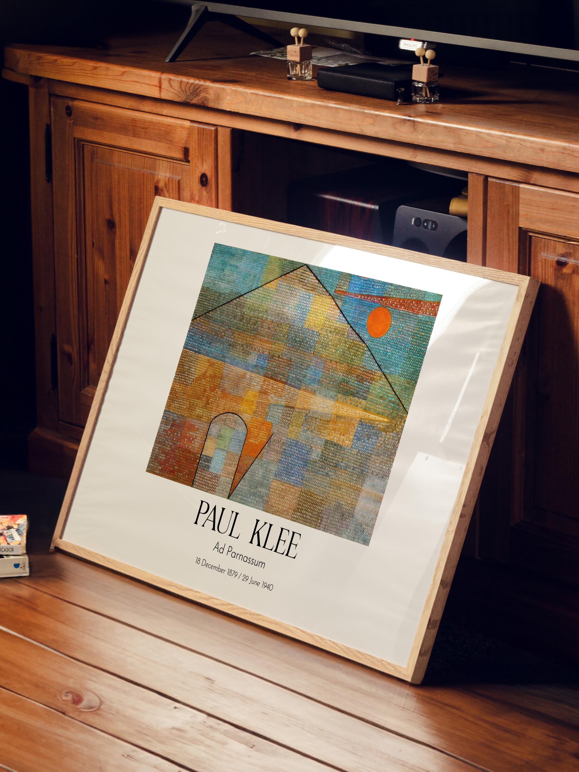 Paul Klee - Ad Parnassum, Ahşap Çerçeveli Tablo, Sanat Serisi NO:110132