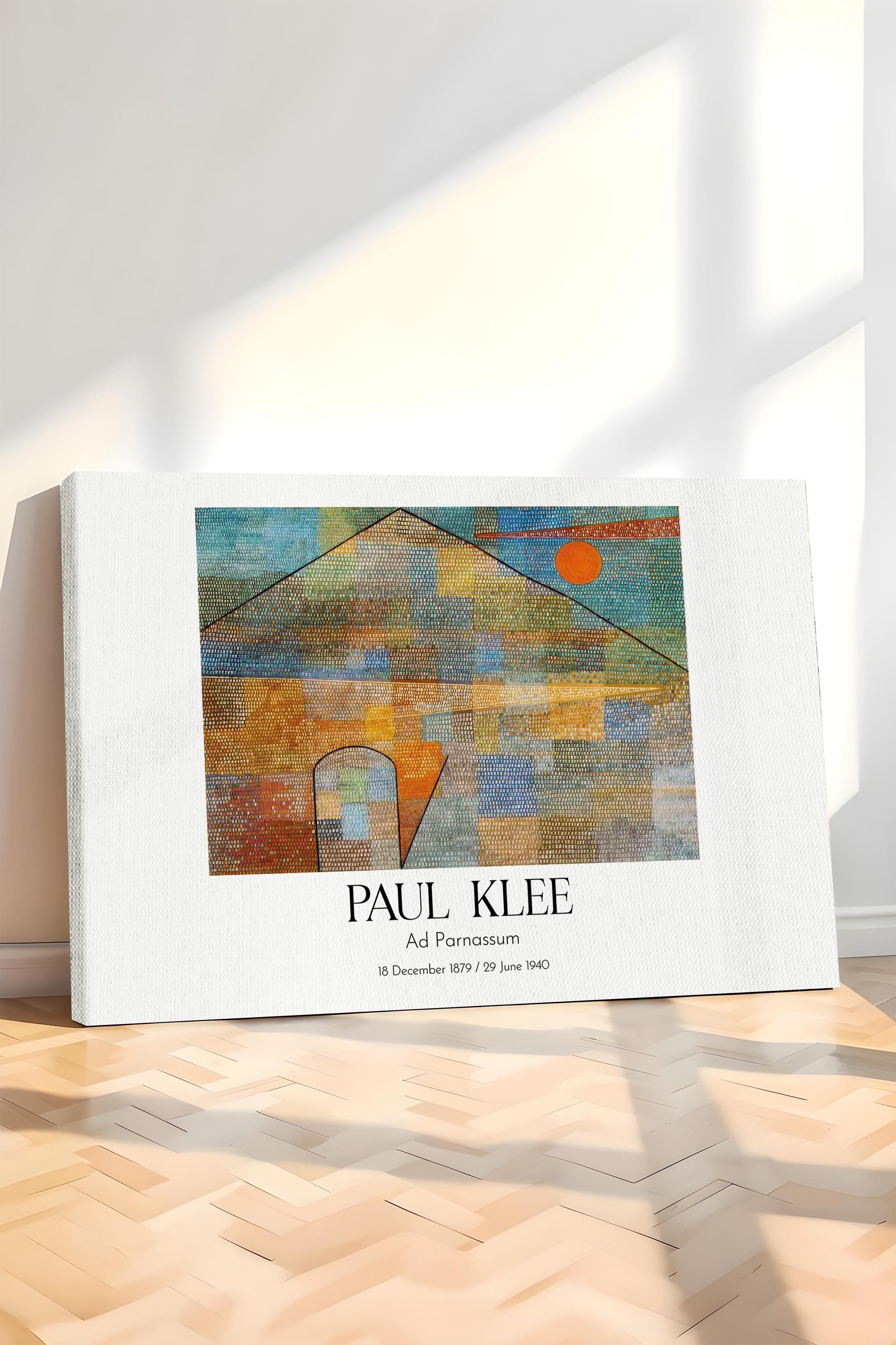 Paul Klee - Ad Parnassum, Kanvas Tablo, Sanat Serisi NO:110132
