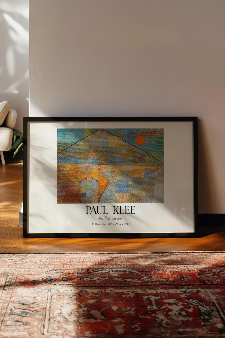 Paul Klee - Ad Parnassum, Siyah Çerçeveli Tablo, Sanat Serisi NO:110132