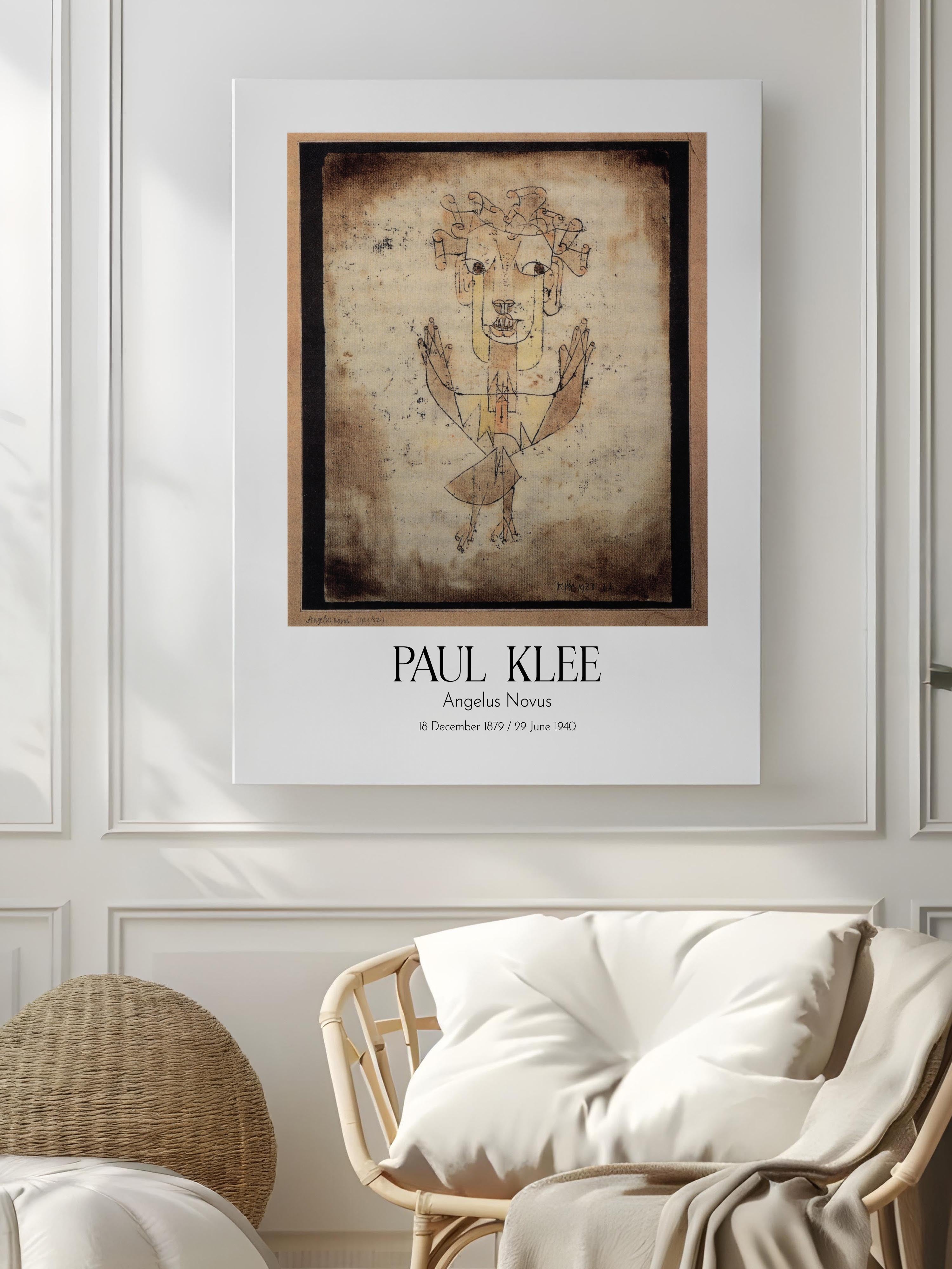 Paul Klee - Angelus Novus, Kanvas Tablo, Sanat Serisi NO:110119