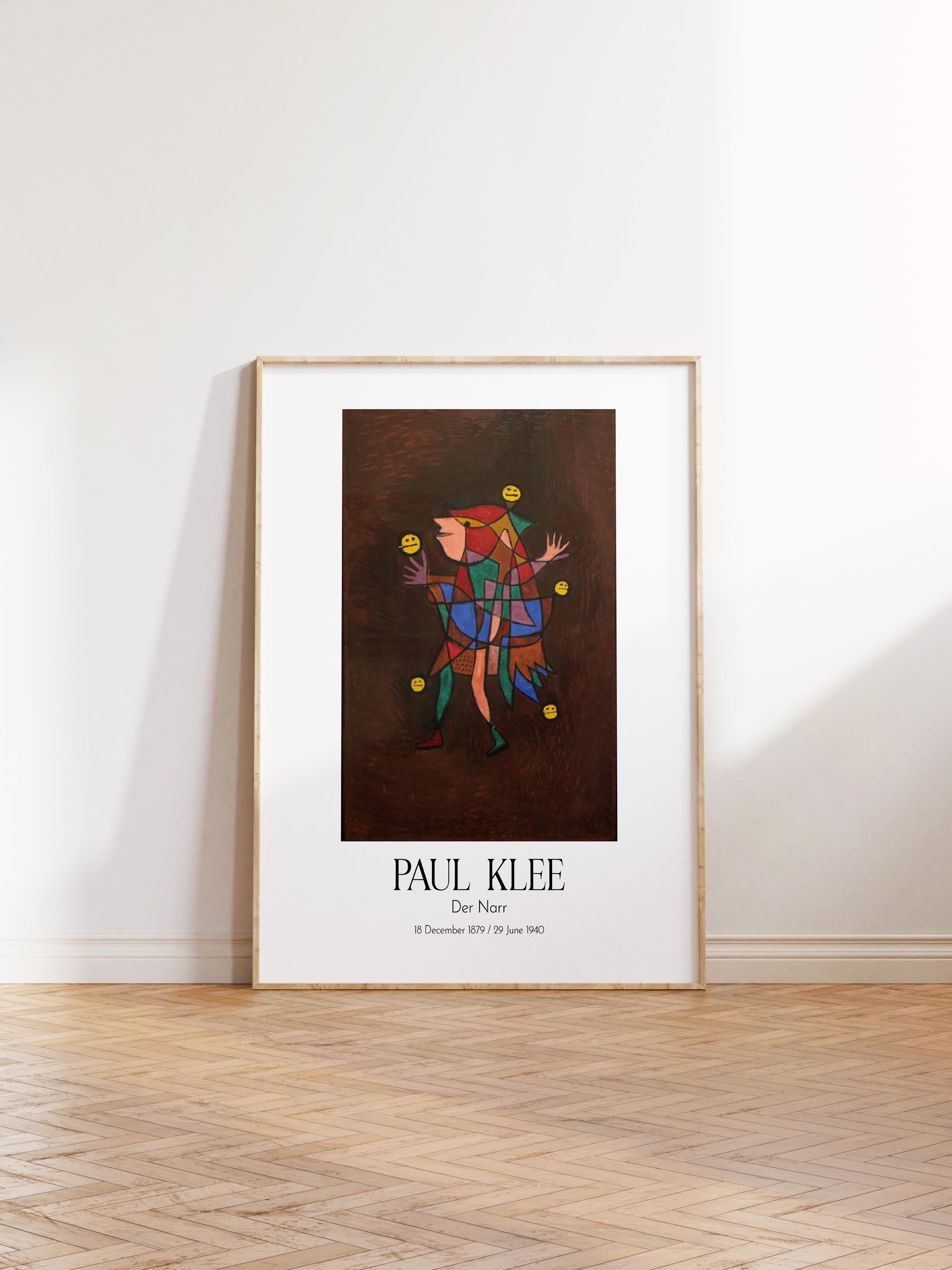 Paul Klee - Der Narr, Ahşap Çerçeveli Tablo, Sanat Serisi NO:110110