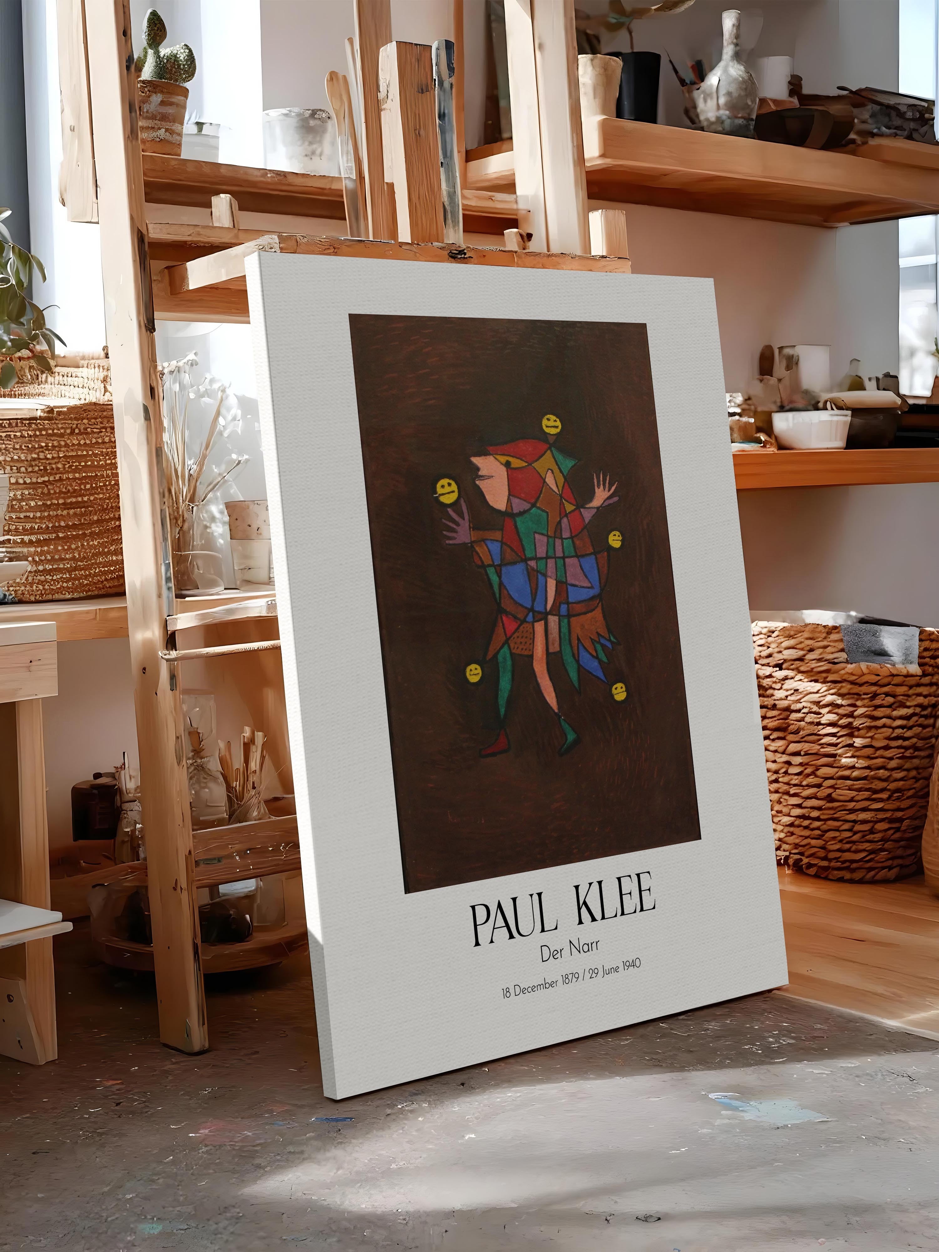 Paul Klee - Der Narr, Kanvas Tablo, Sanat Serisi NO:110110