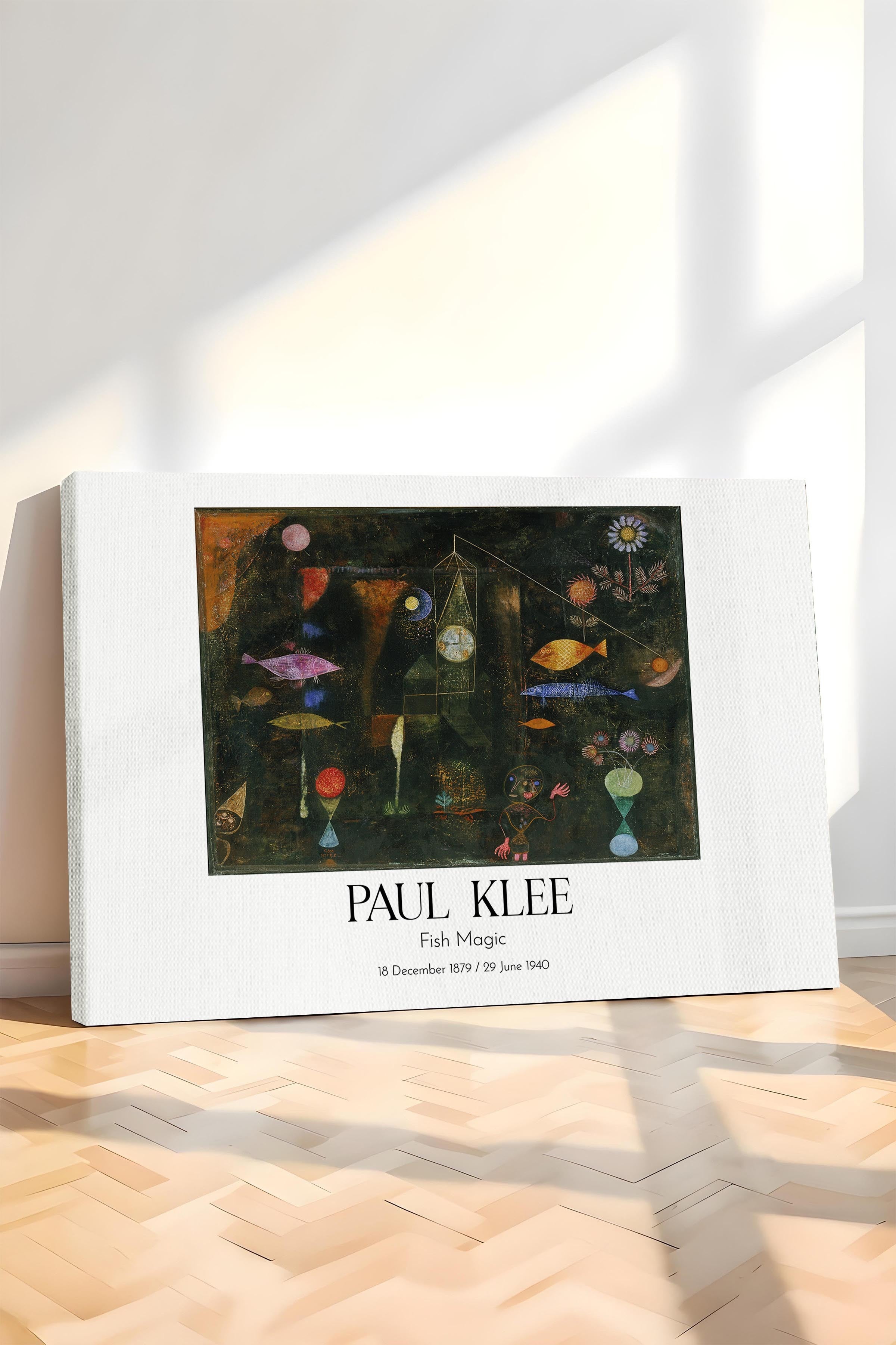 Paul Klee - Fish Magic, Kanvas Tablo, Sanat Serisi NO:110124