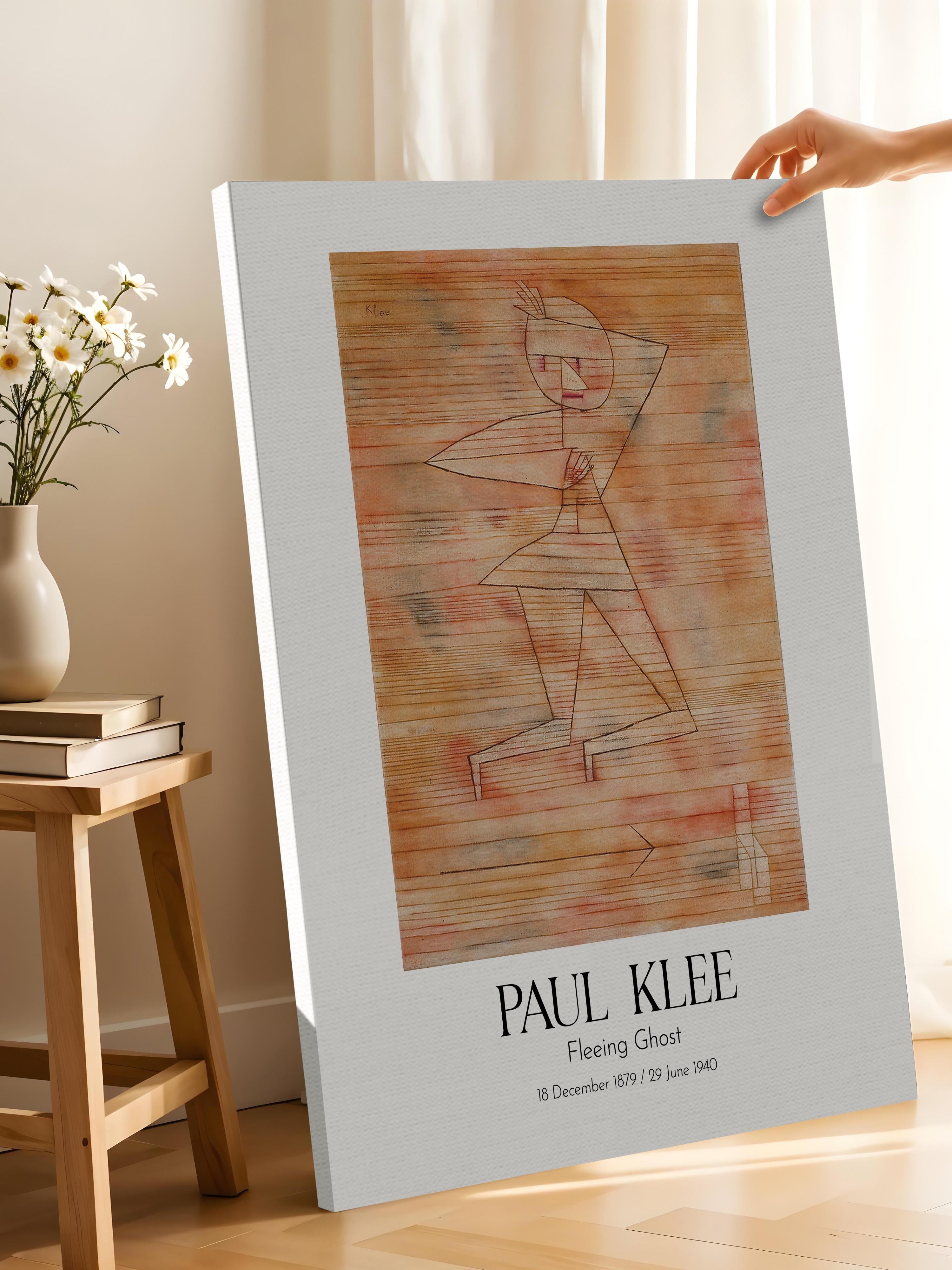 Paul Klee - Fleeing Ghost, Kanvas Tablo, Sanat Serisi NO:110111