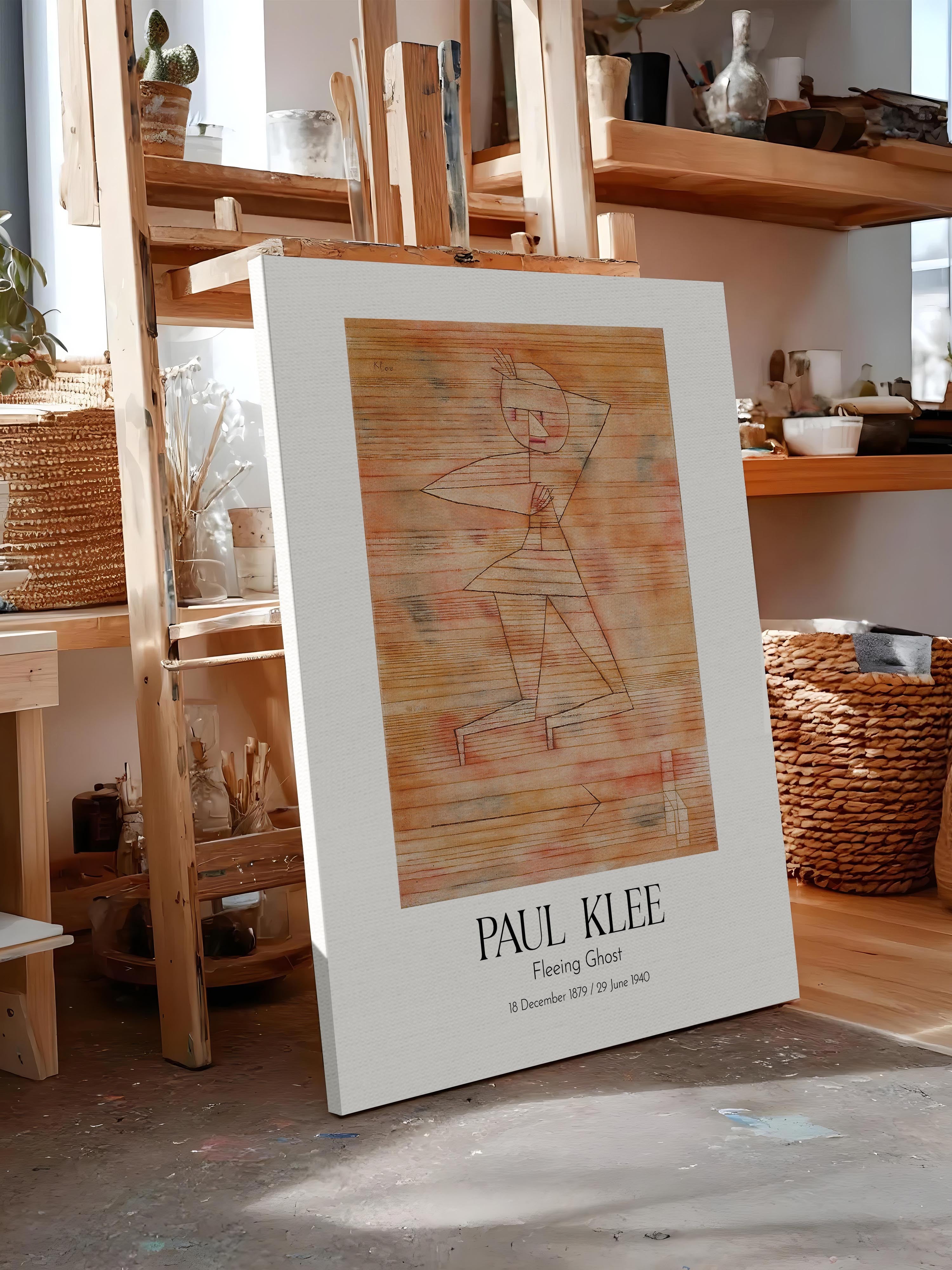 Paul Klee - Fleeing Ghost, Kanvas Tablo, Sanat Serisi NO:110111