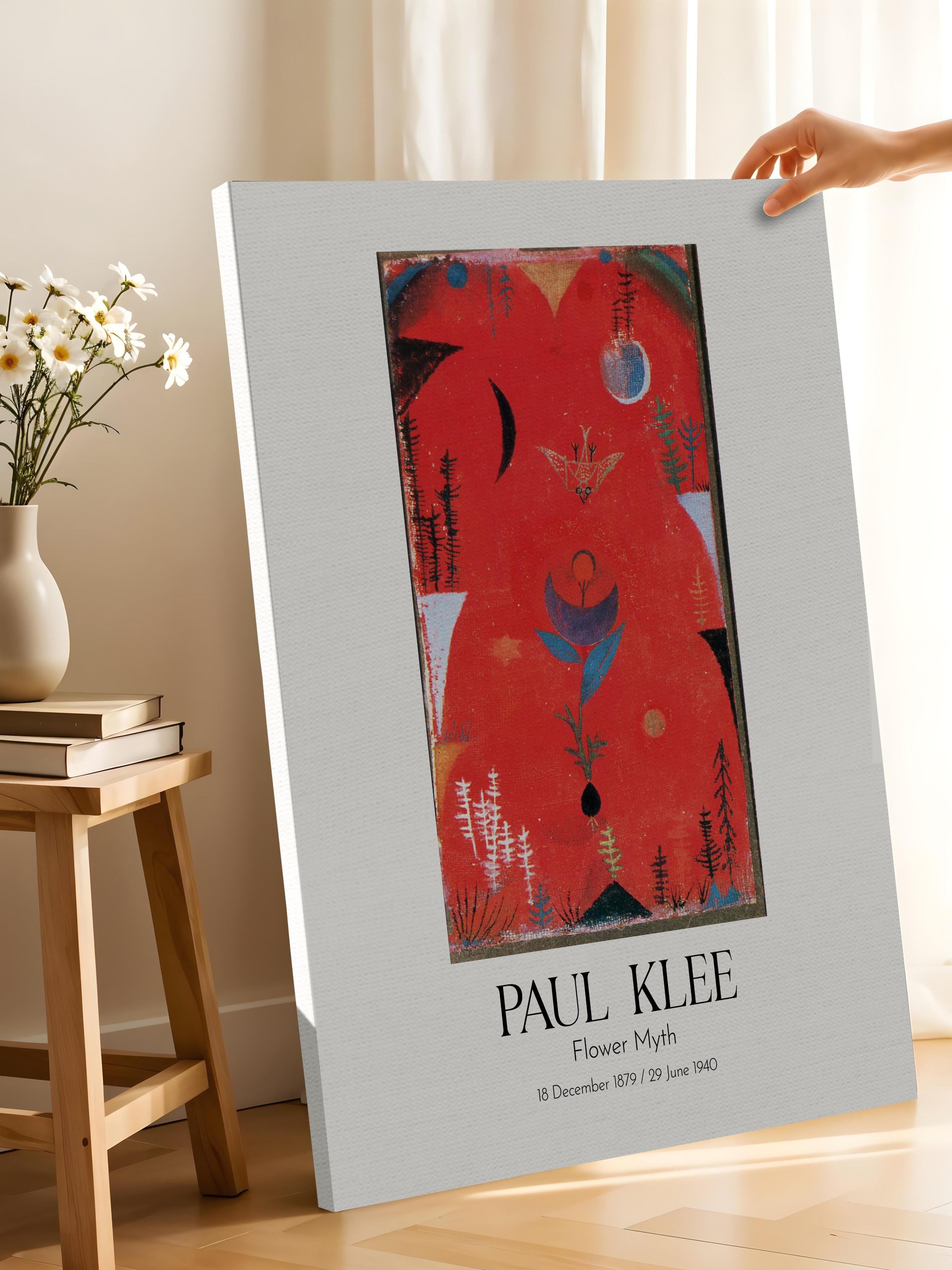 Paul Klee - Flower Myth, Kanvas Tablo, Sanat Serisi NO:110112