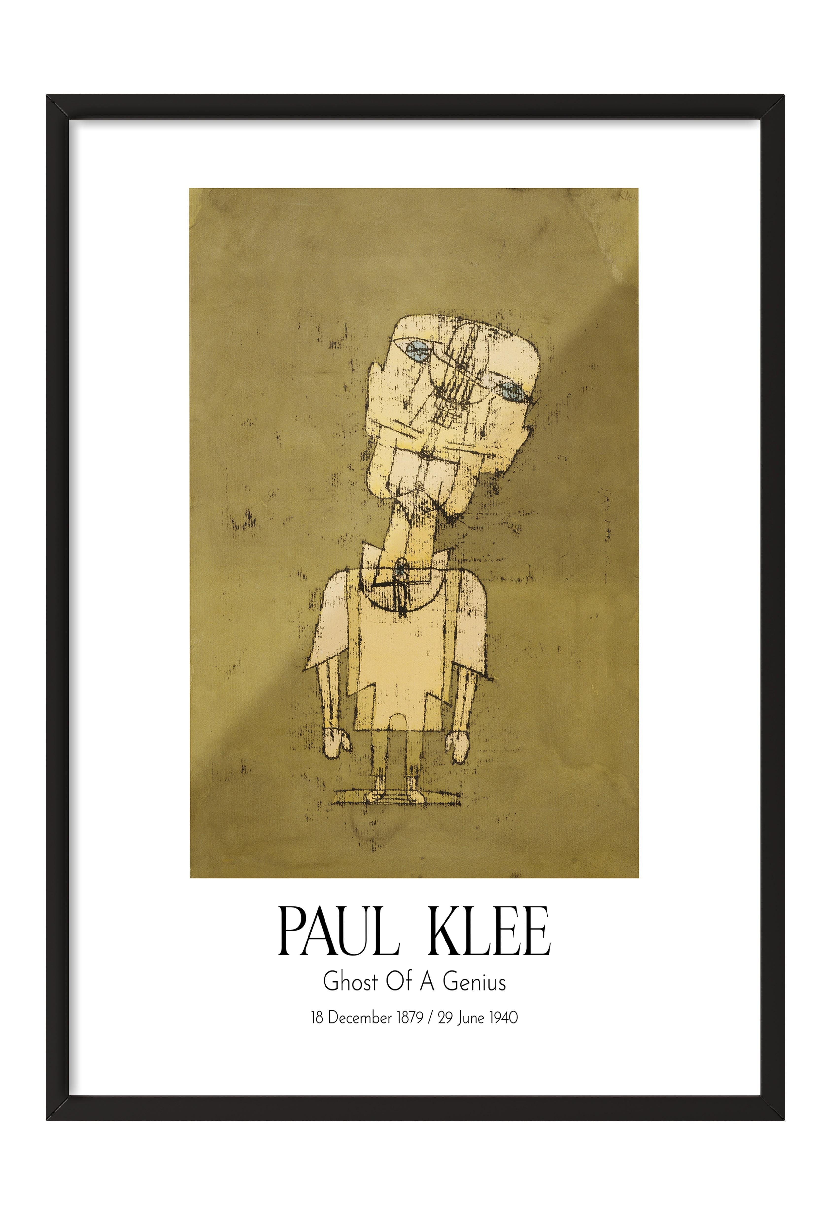 Paul Klee - Ghost Of A Genius, Siyah Çerçeveli Tablo, Sanat Serisi NO:110113