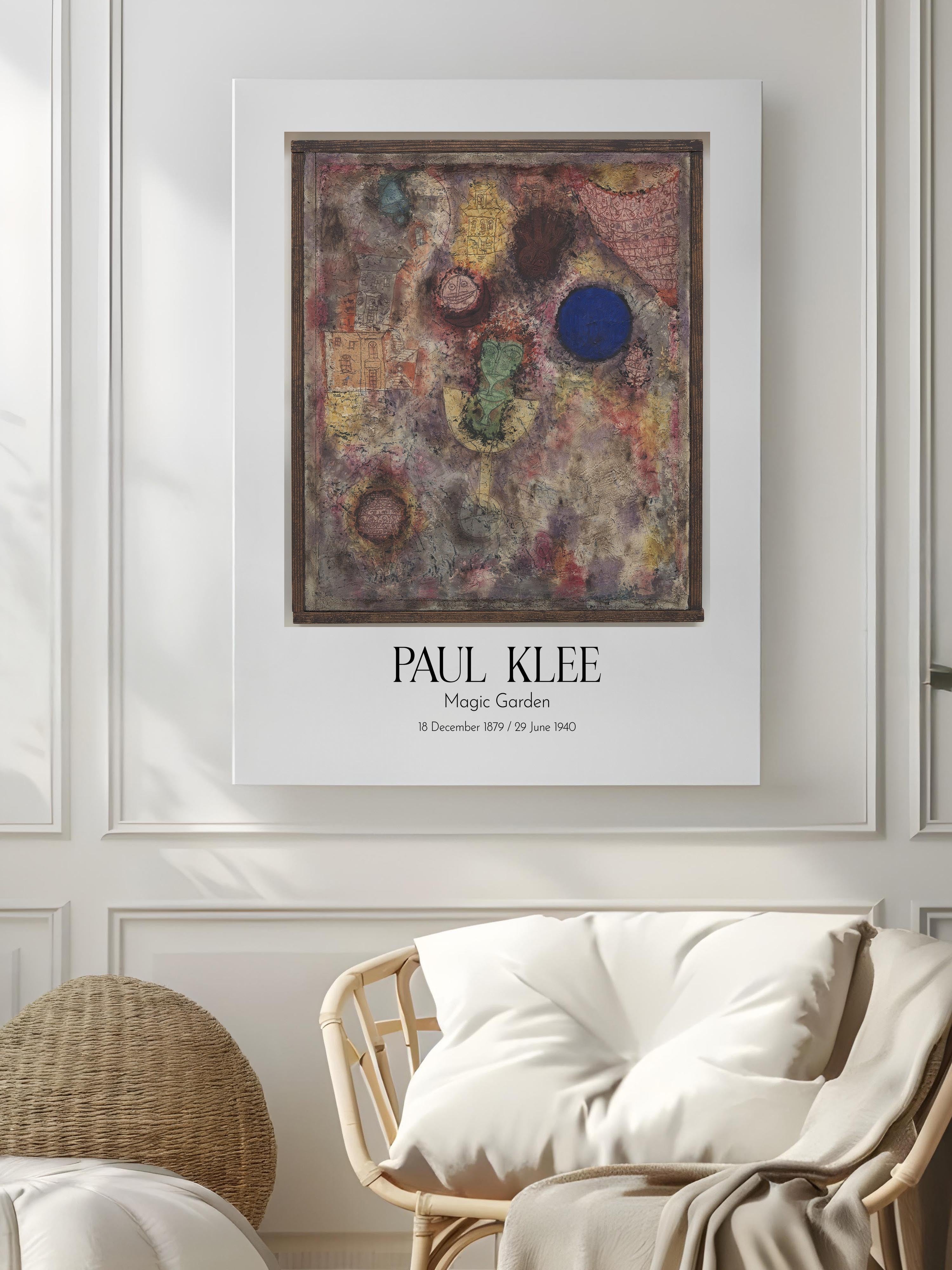 Paul Klee - Magic Garden, Kanvas Tablo, Sanat Serisi NO:110115