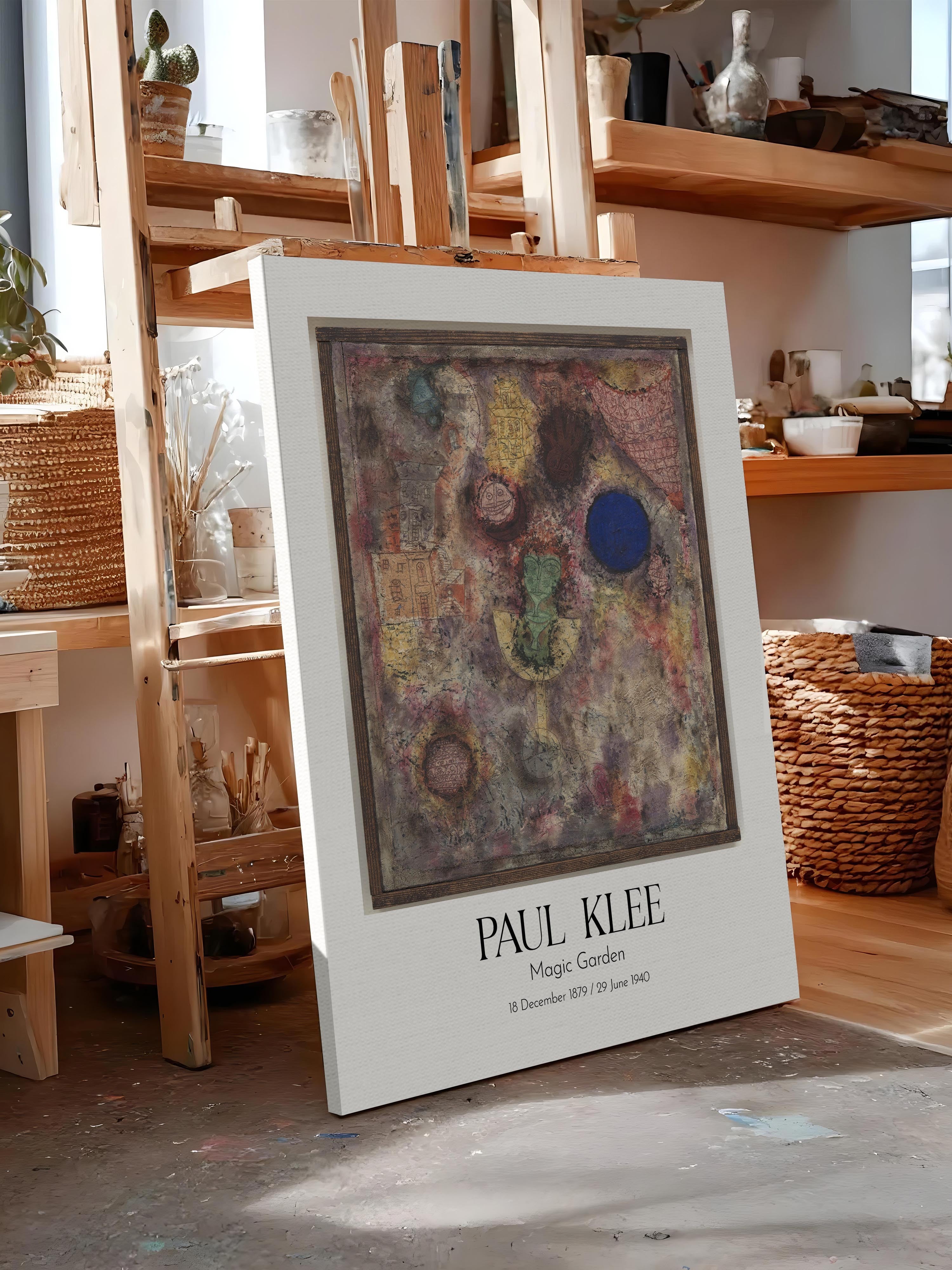 Paul Klee - Magic Garden, Kanvas Tablo, Sanat Serisi NO:110115