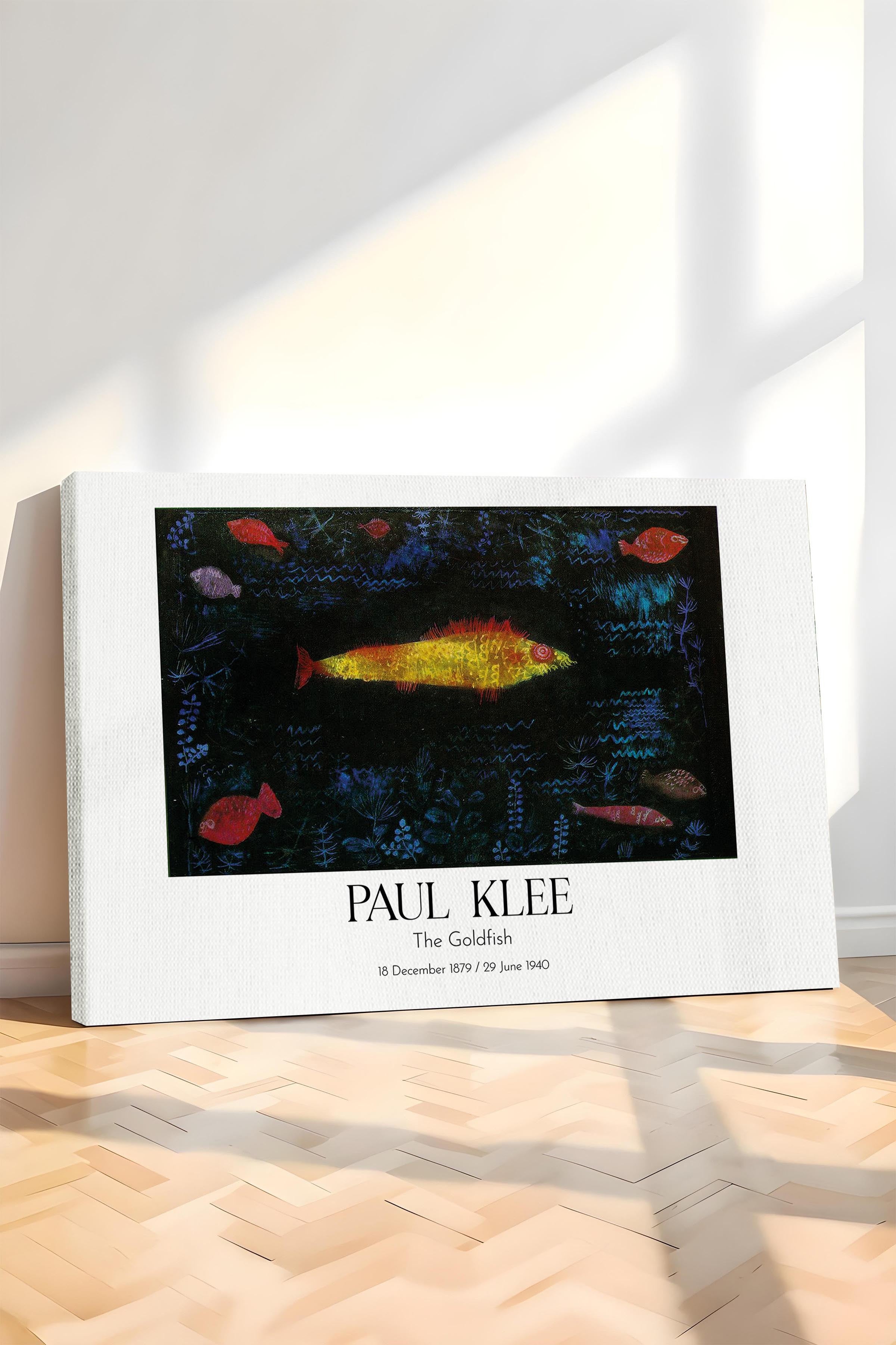Paul Klee - The Goldfish, Kanvas Tablo, Sanat Serisi NO:110131