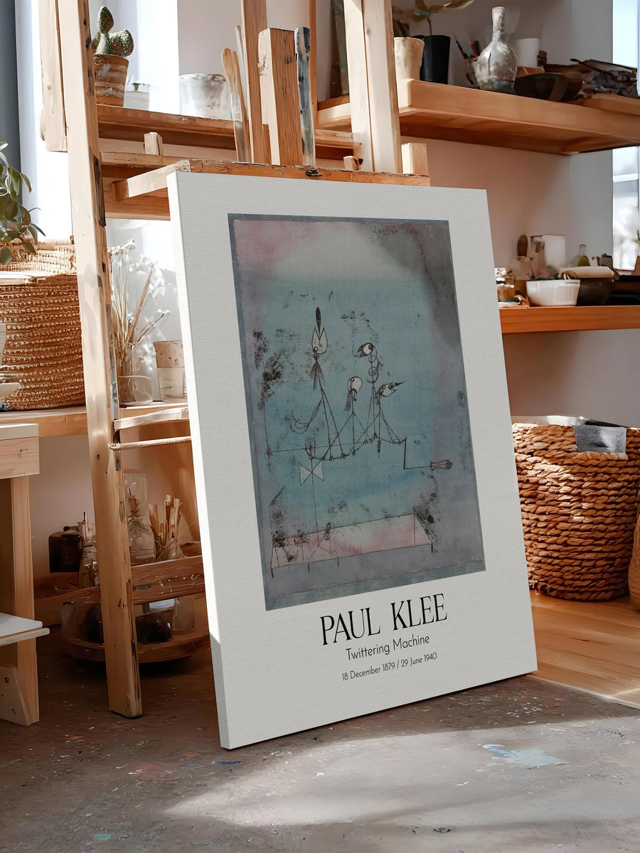 Paul Klee - Twittering Machine, Kanvas Tablo, Sanat Serisi NO:110109