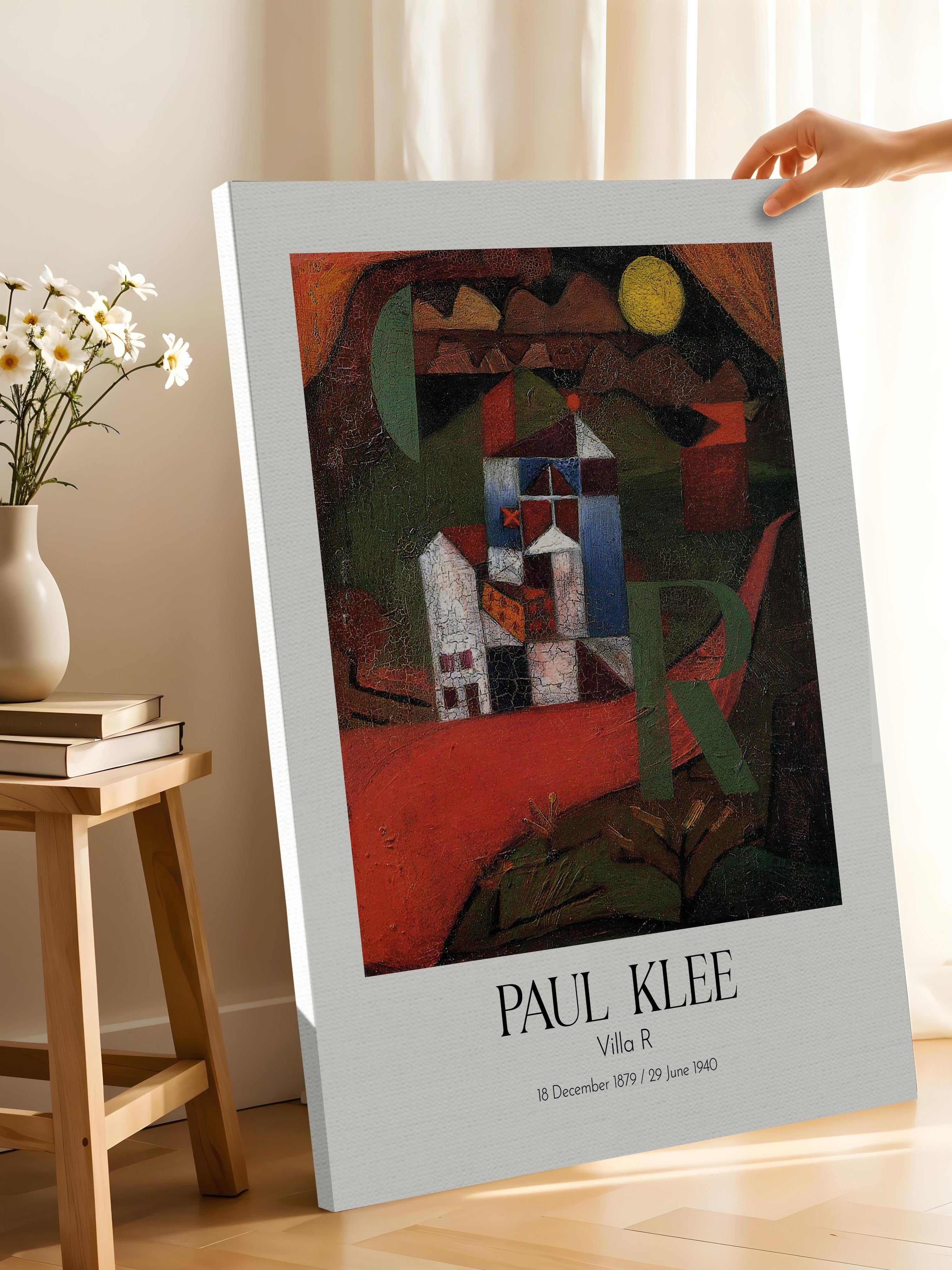 Paul Klee - Villa R, Kanvas Tablo, Sanat Serisi NO:110118