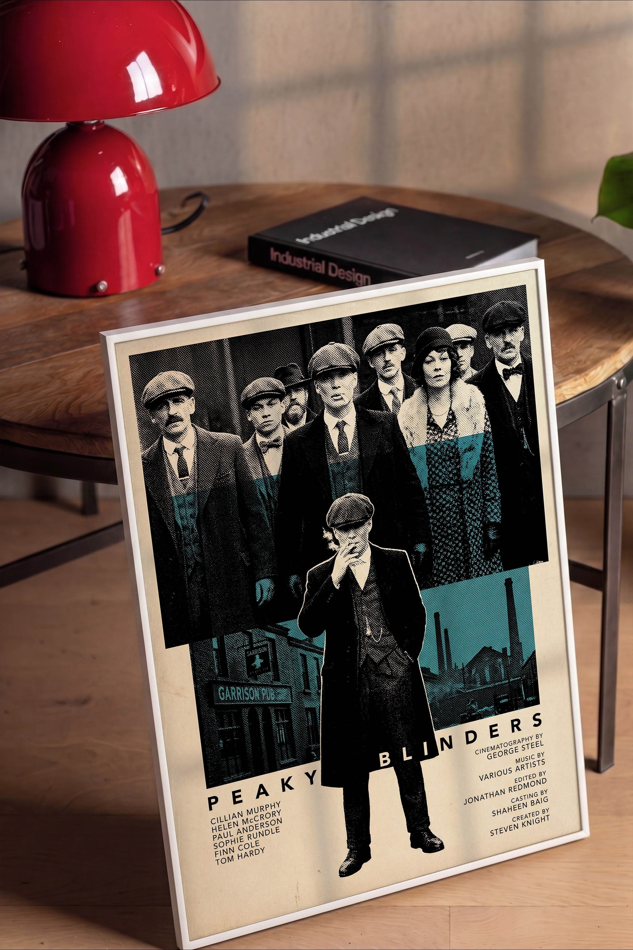 Peaky Blinders Beyaz Çerçeveli Poster, Sinema ve Dizi Tablo, Film Dizi Afişleri NO:112784