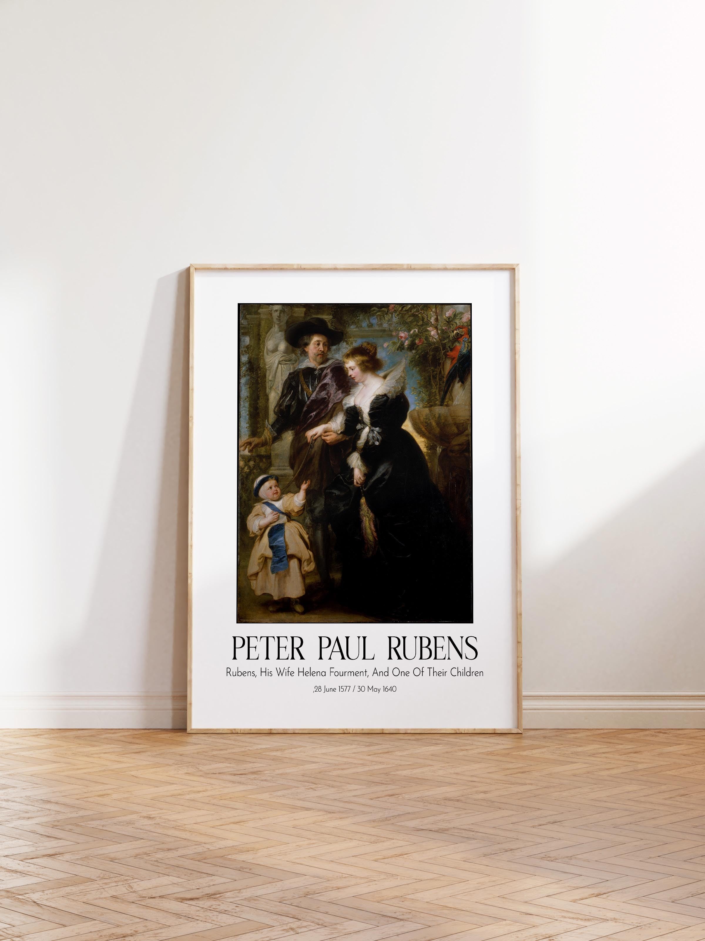 Peter Paul Rubens, Ahşap Çerçeveli Tablo, Sanat Serisi NO:112328