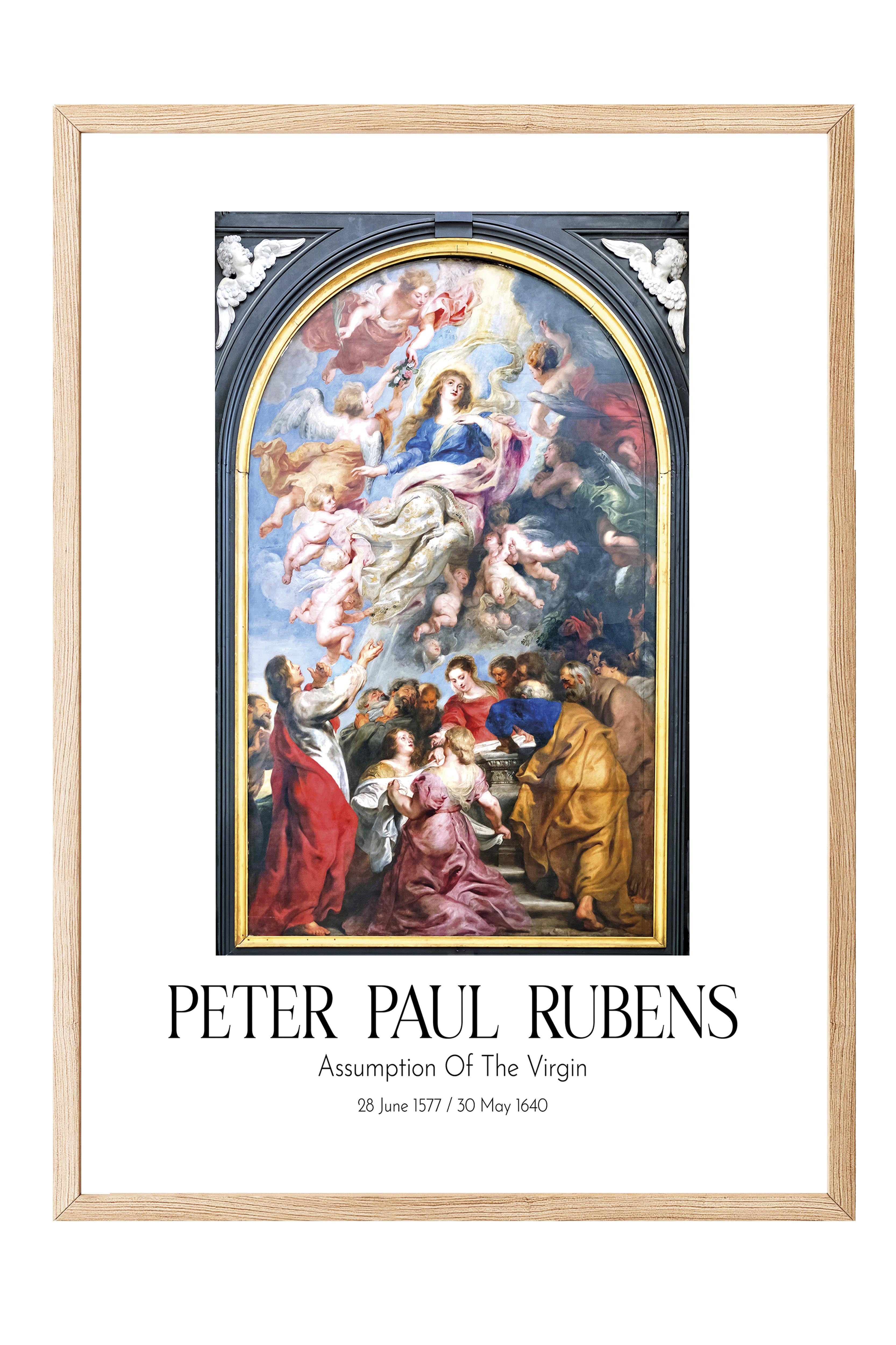 Peter Paul Rubens - Assumption Of The Virgin, Ahşap Çerçeveli Tablo, Sanat Serisi NO:112314