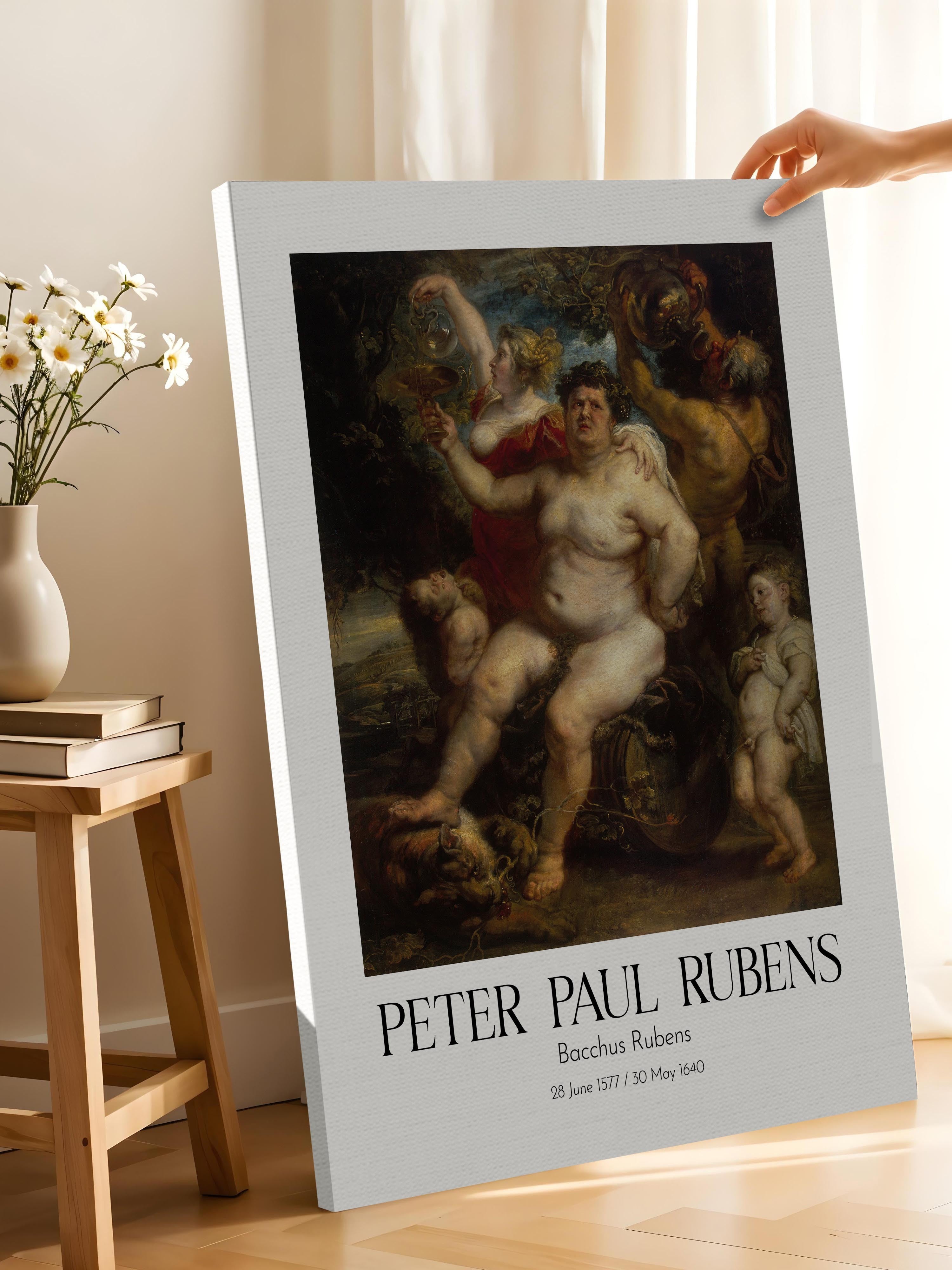 Peter Paul Rubens - Bacchus Rubens, Kanvas Tablo, Sanat Serisi NO:112316