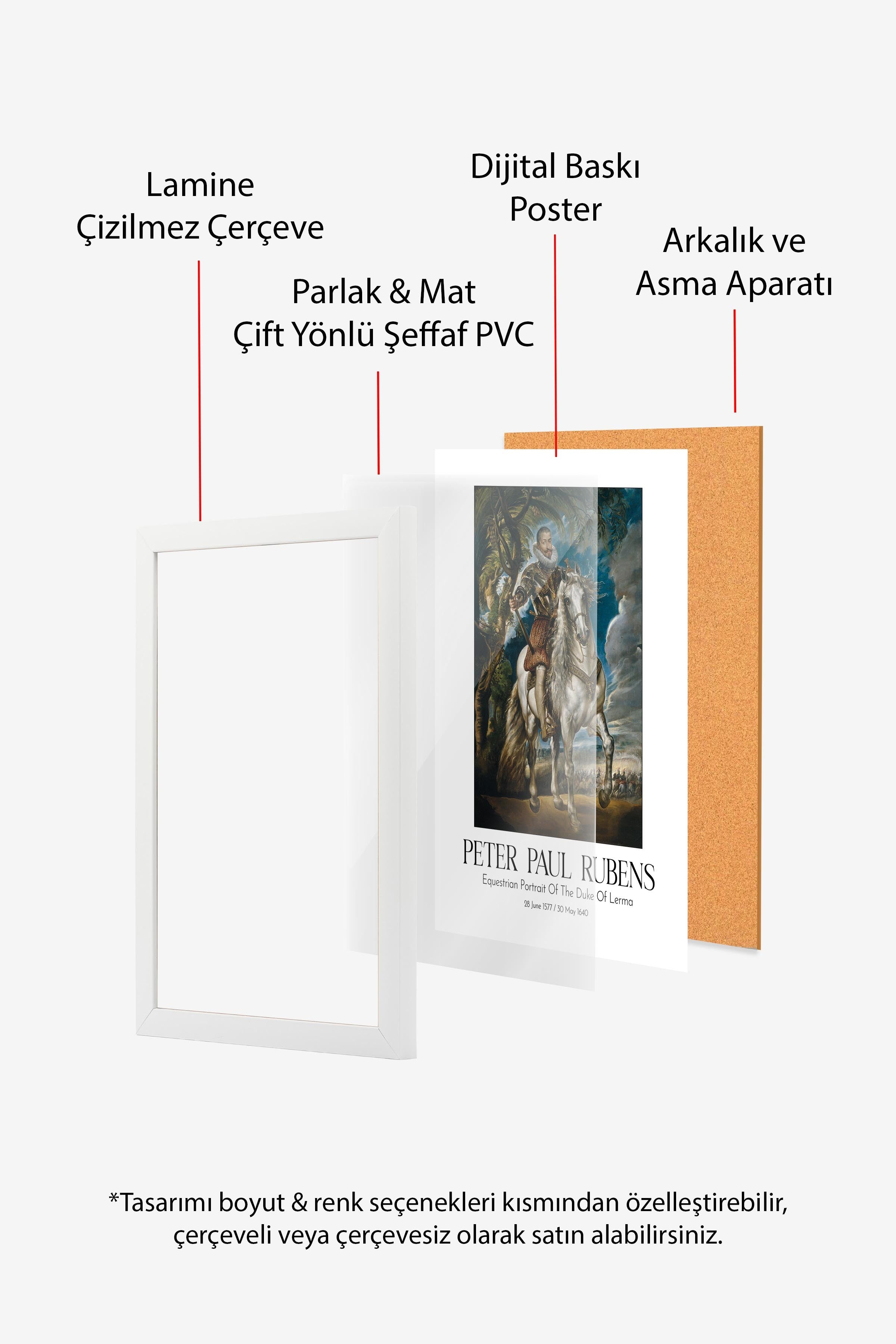 Peter Paul Rubens, Beyaz Çerçeveli Tablo, Sanat Serisi NO:112319