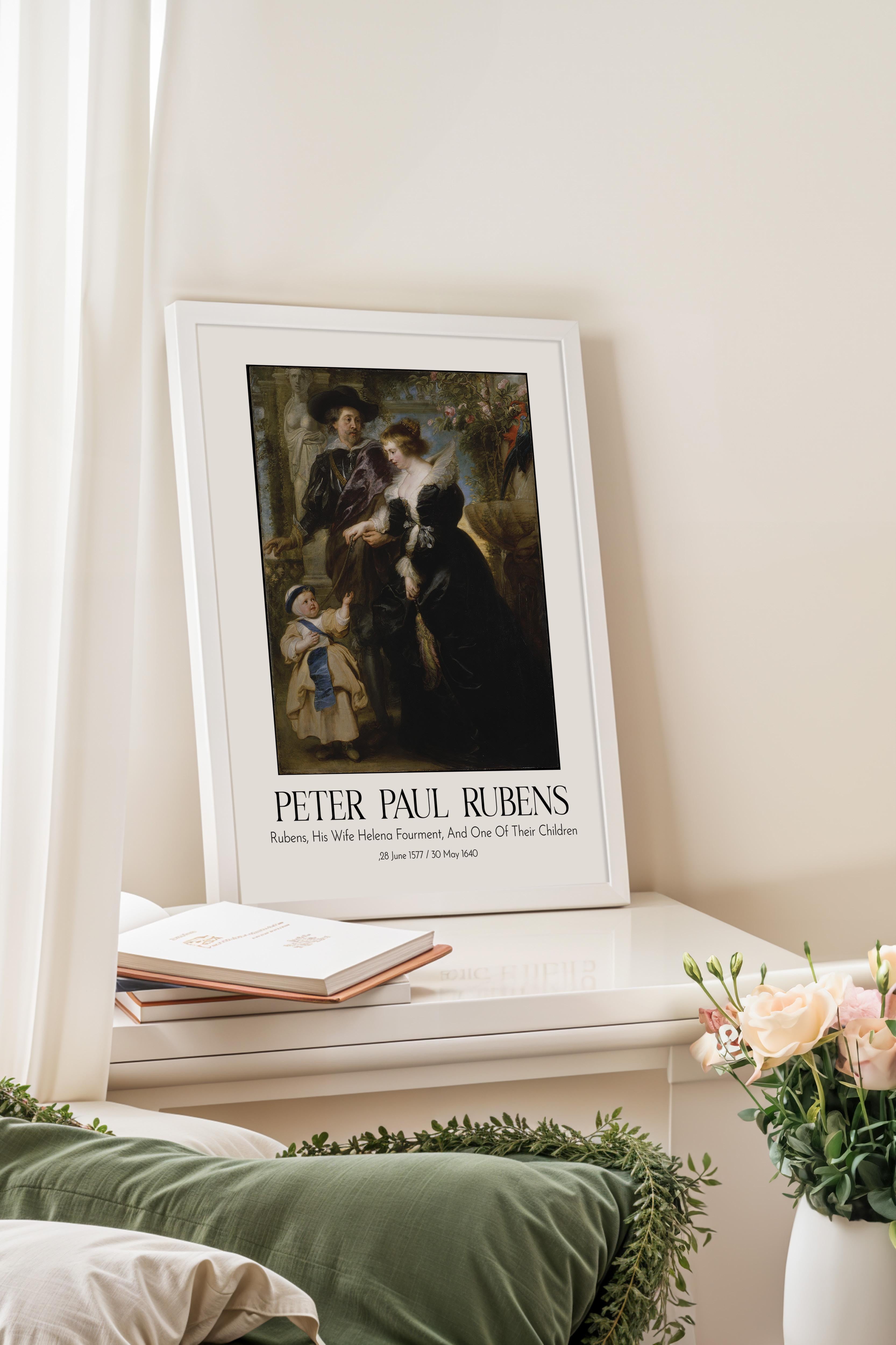 Peter Paul Rubens, Beyaz Çerçeveli Tablo, Sanat Serisi NO:112328