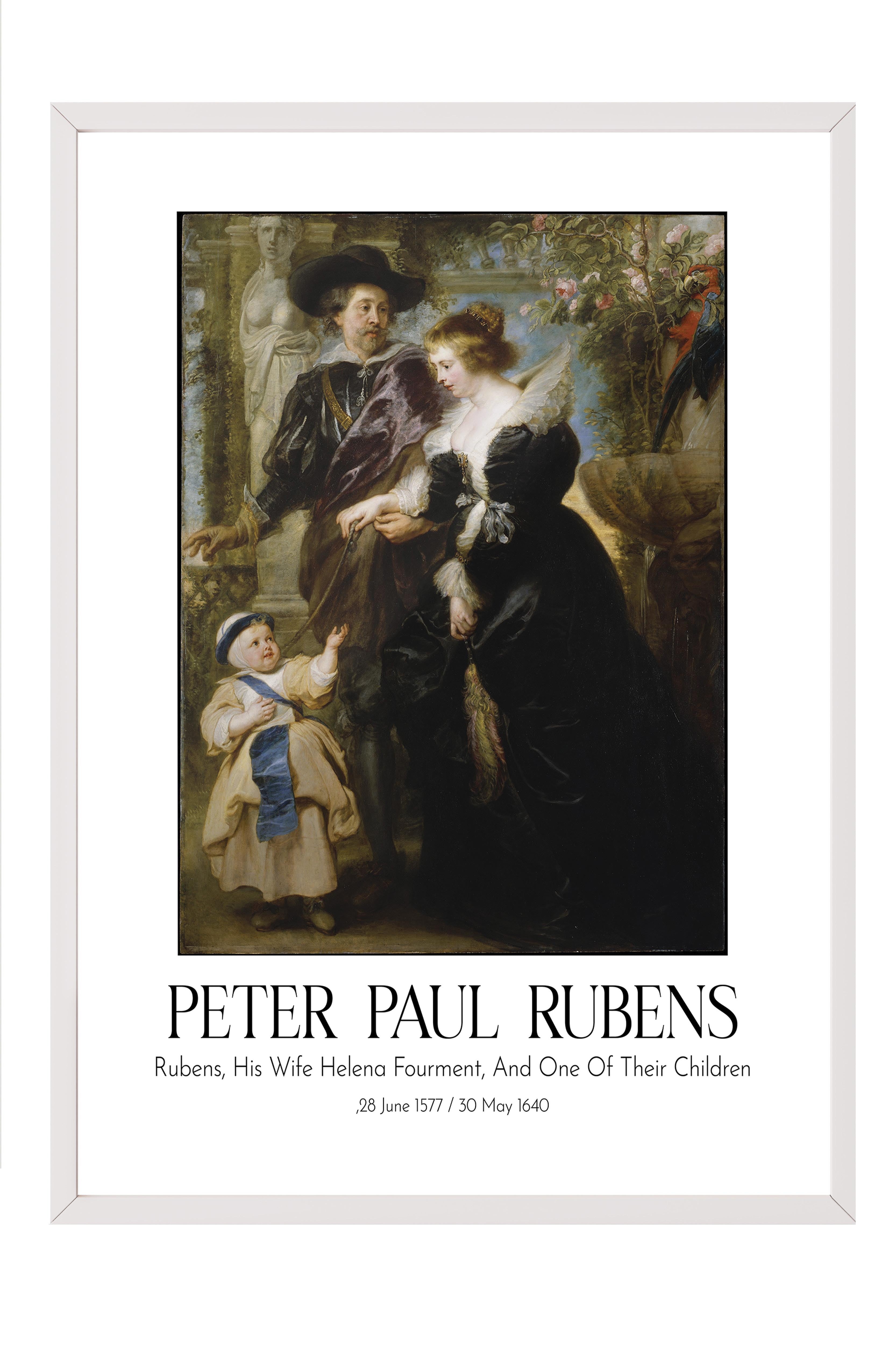 Peter Paul Rubens, Beyaz Çerçeveli Tablo, Sanat Serisi NO:112328
