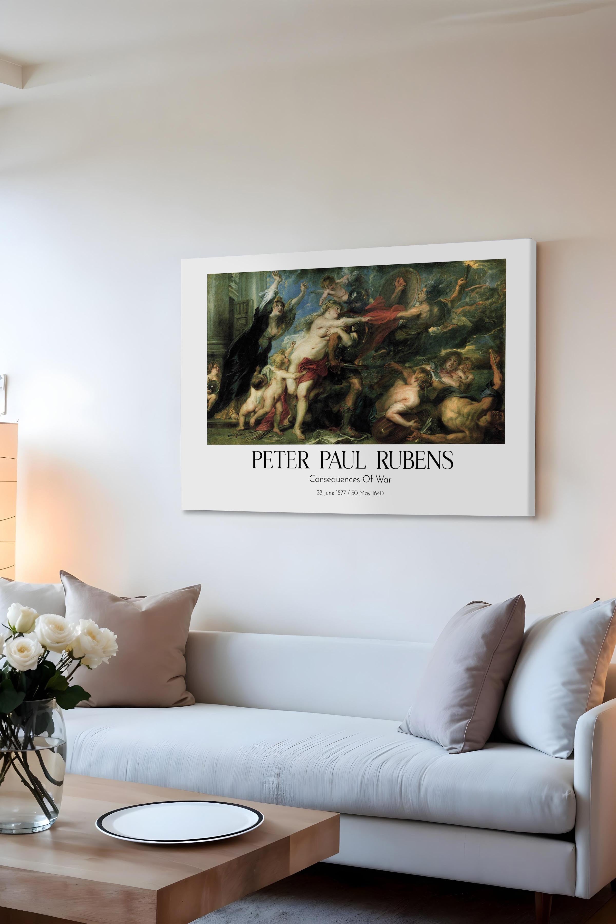 Peter Paul Rubens - Consequences Of War, Kanvas Tablo, Sanat Serisi NO:112343