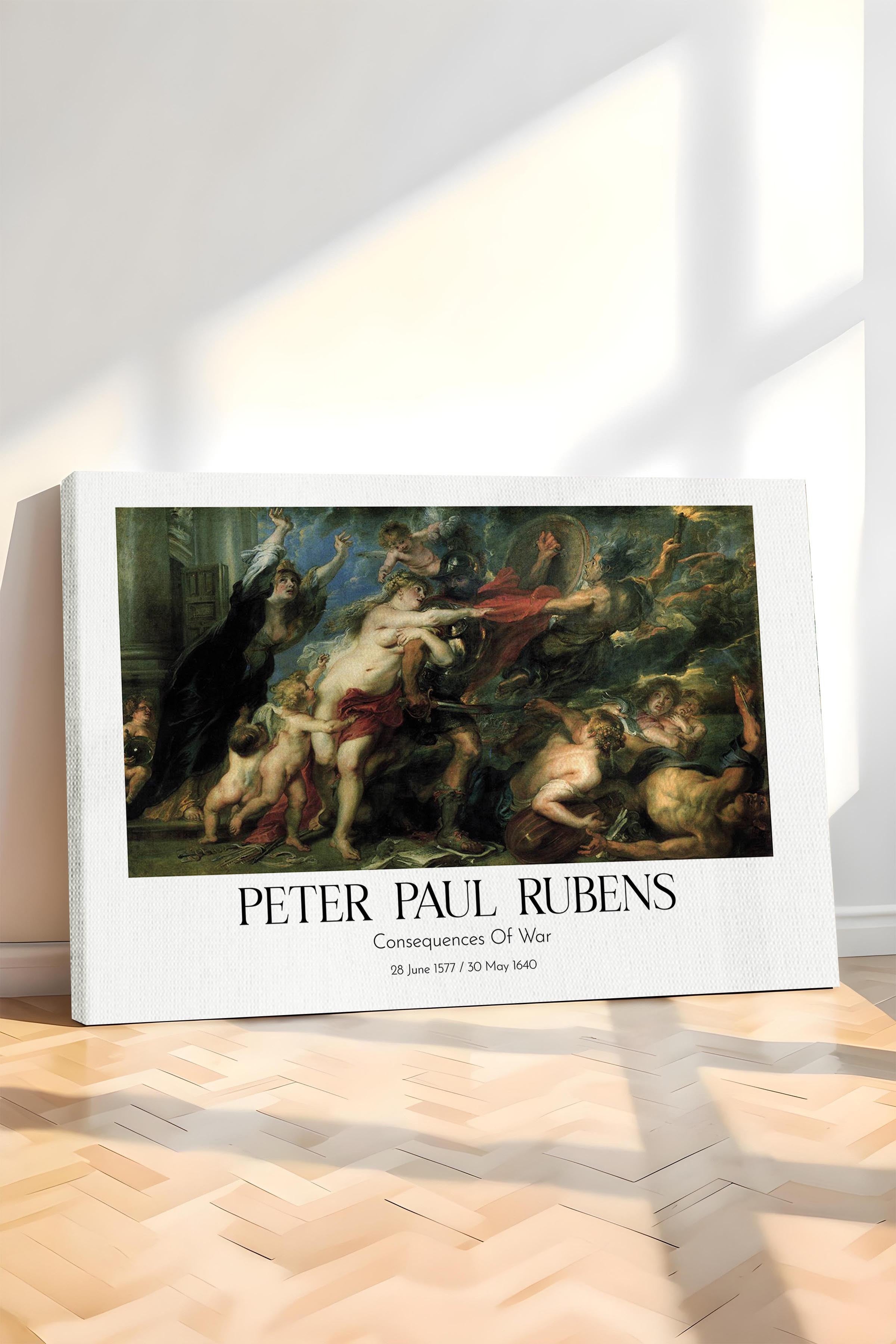 Peter Paul Rubens - Consequences Of War, Kanvas Tablo, Sanat Serisi NO:112343