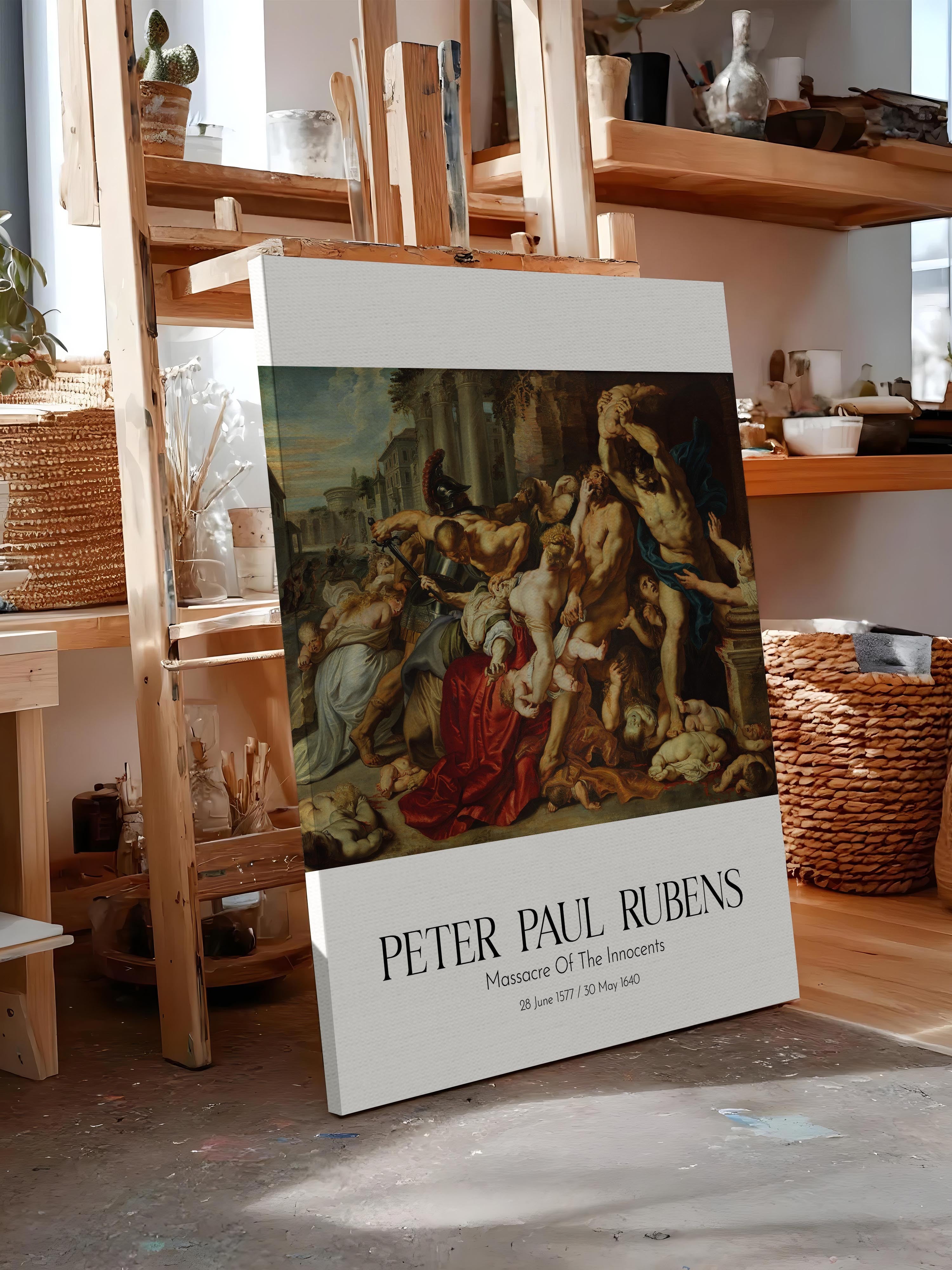 Peter Paul Rubens - Massacre Of The Innocents, Kanvas Tablo, Sanat Serisi NO:112322
