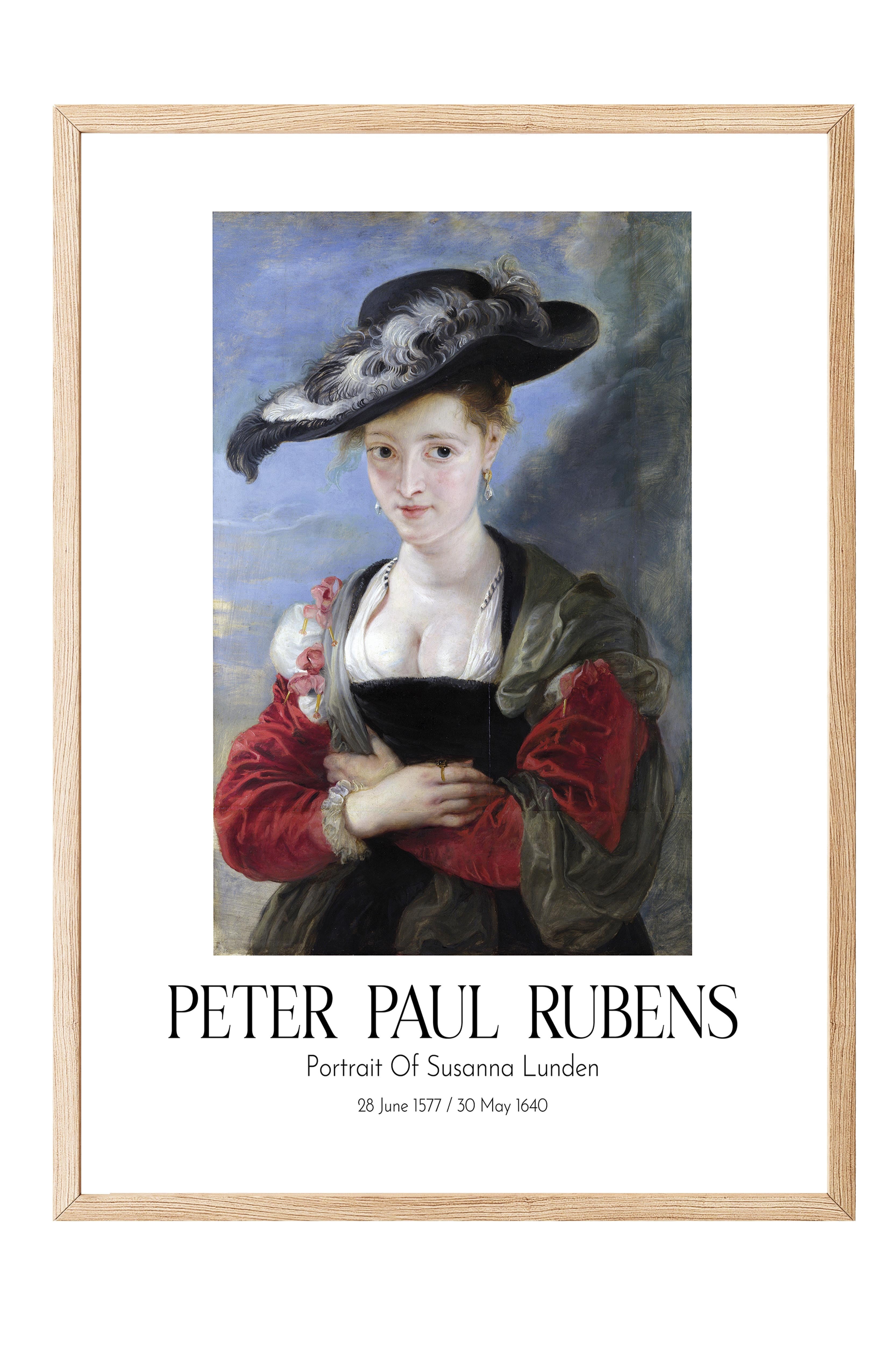 Peter Paul Rubens - Portrait Of Susanna Lunden, Ahşap Çerçeveli Tablo, Sanat Serisi NO:112324