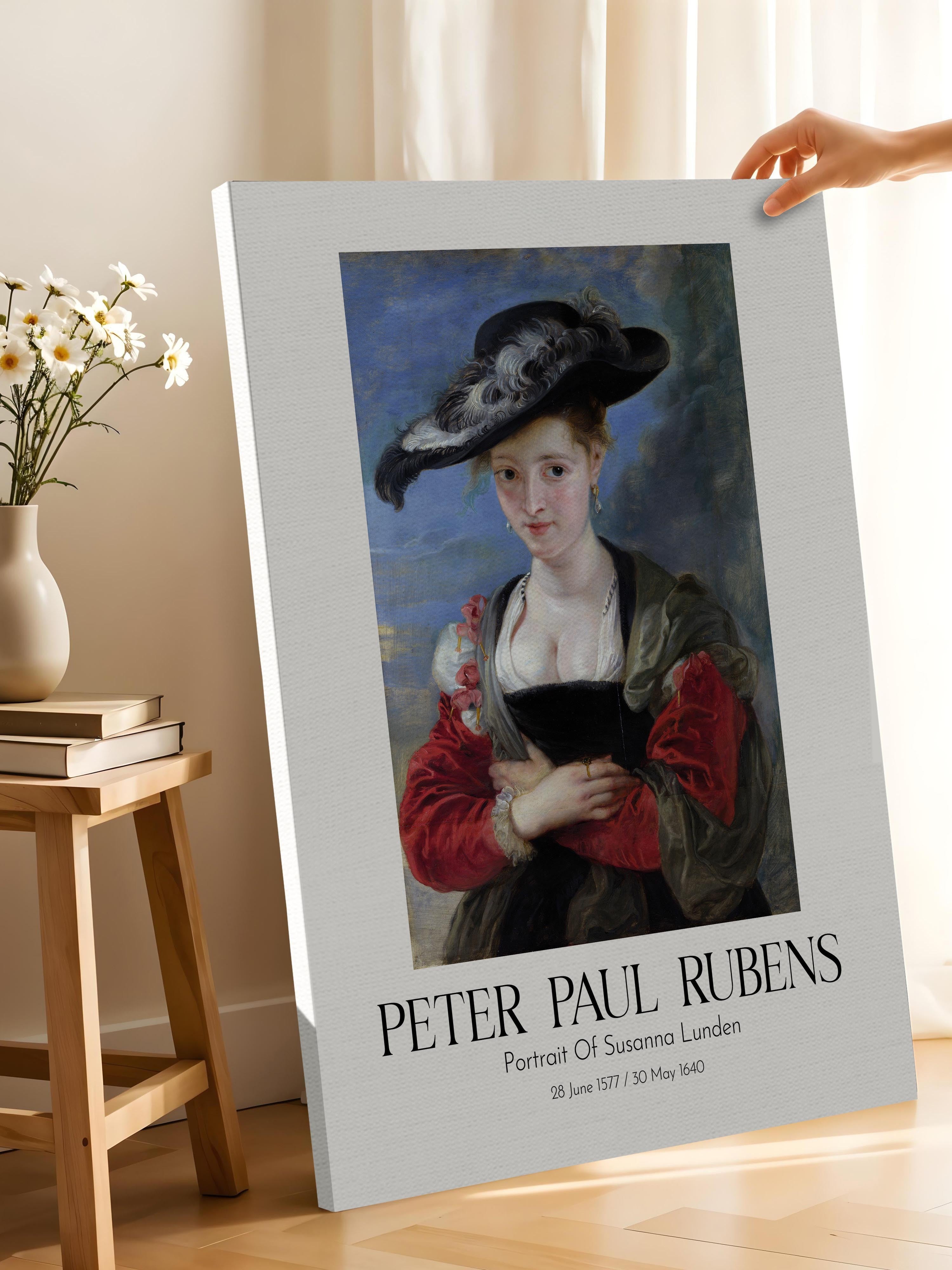 Peter Paul Rubens - Portrait Of Susanna Lunden, Kanvas Tablo, Sanat Serisi NO:112324