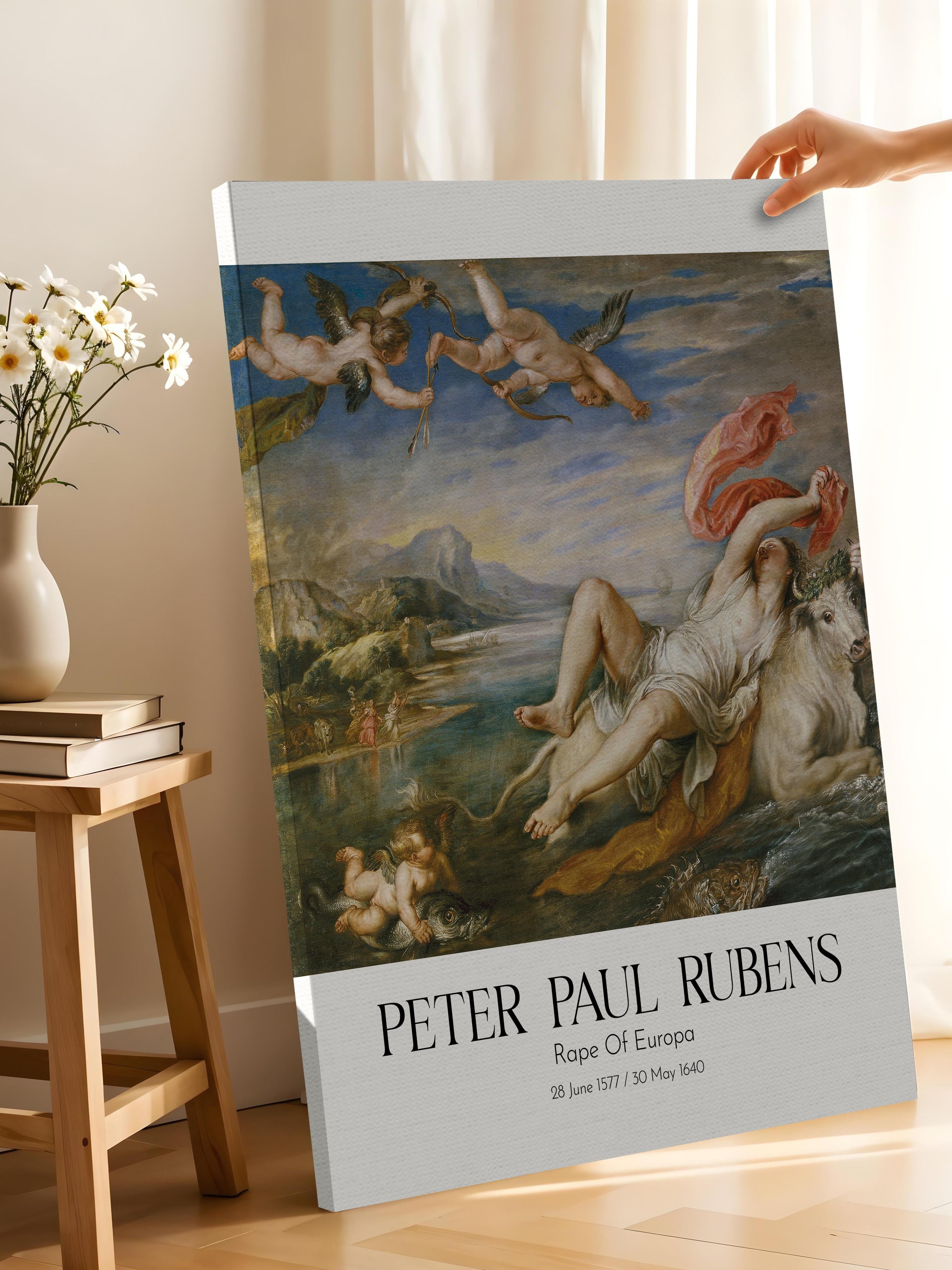 Peter Paul Rubens - Rape Of Europa, Kanvas Tablo, Sanat Serisi NO:112326