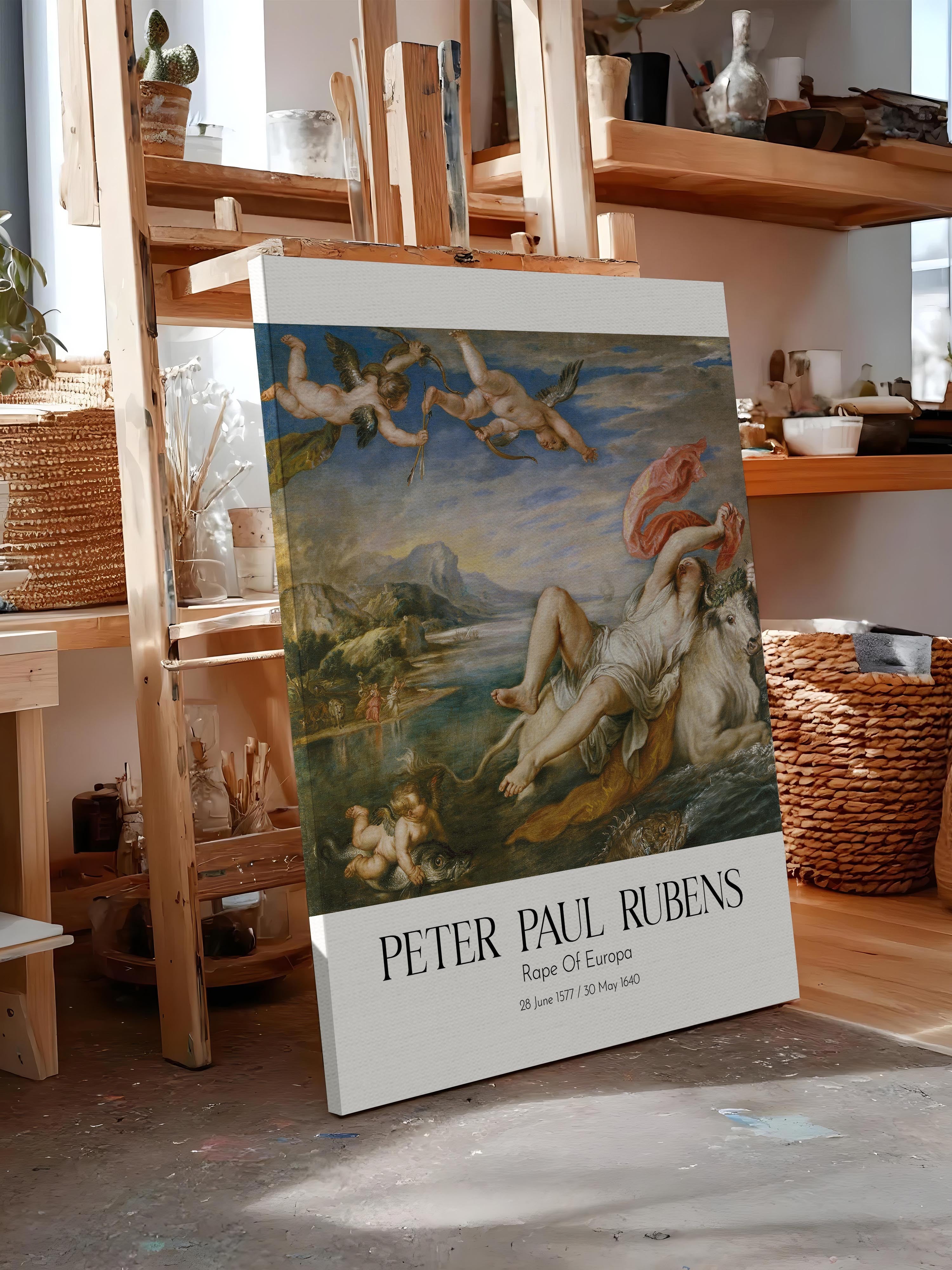 Peter Paul Rubens - Rape Of Europa, Kanvas Tablo, Sanat Serisi NO:112326