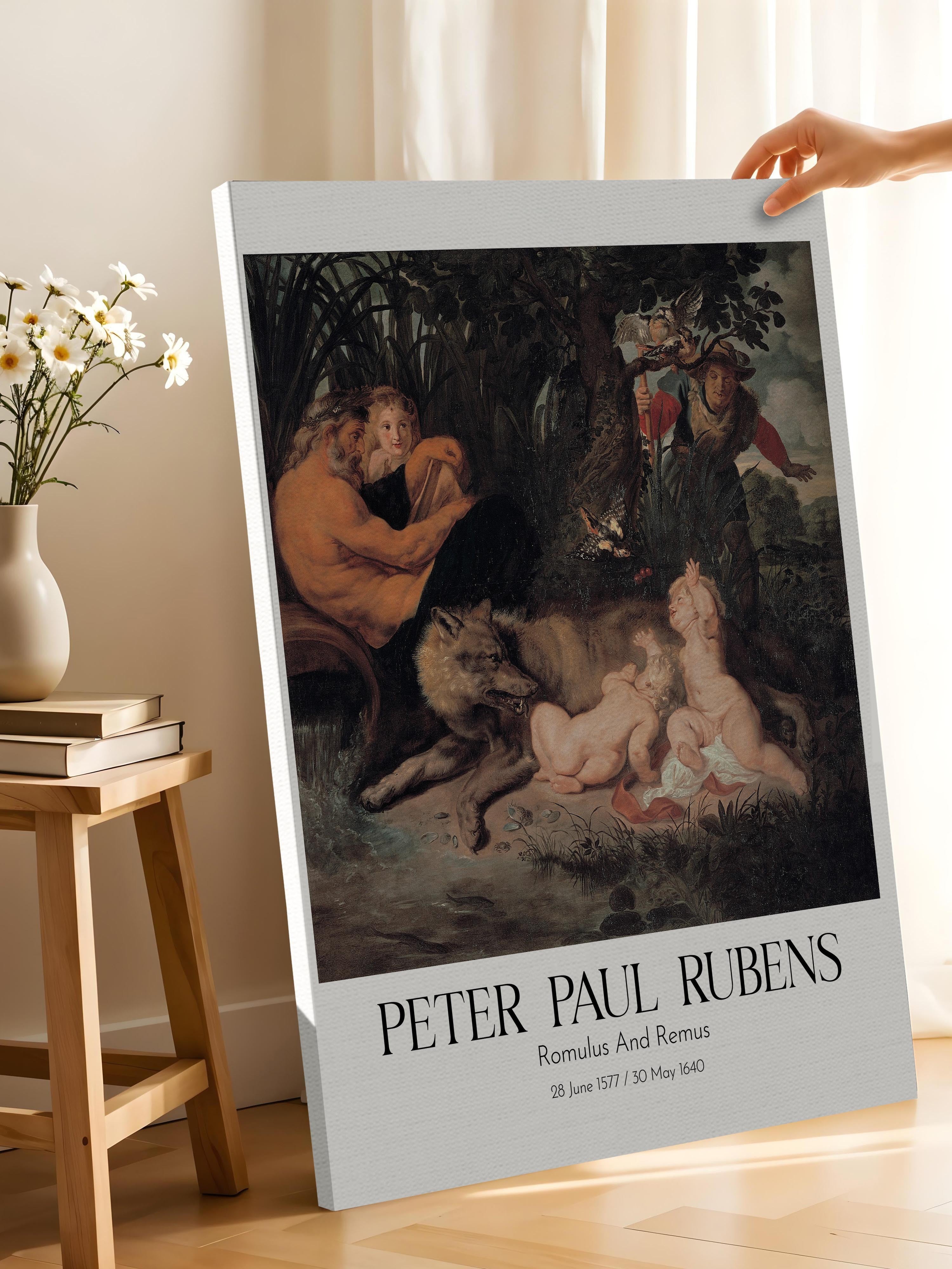 Peter Paul Rubens - Romulus And Remus, Kanvas Tablo, Sanat Serisi NO:112327