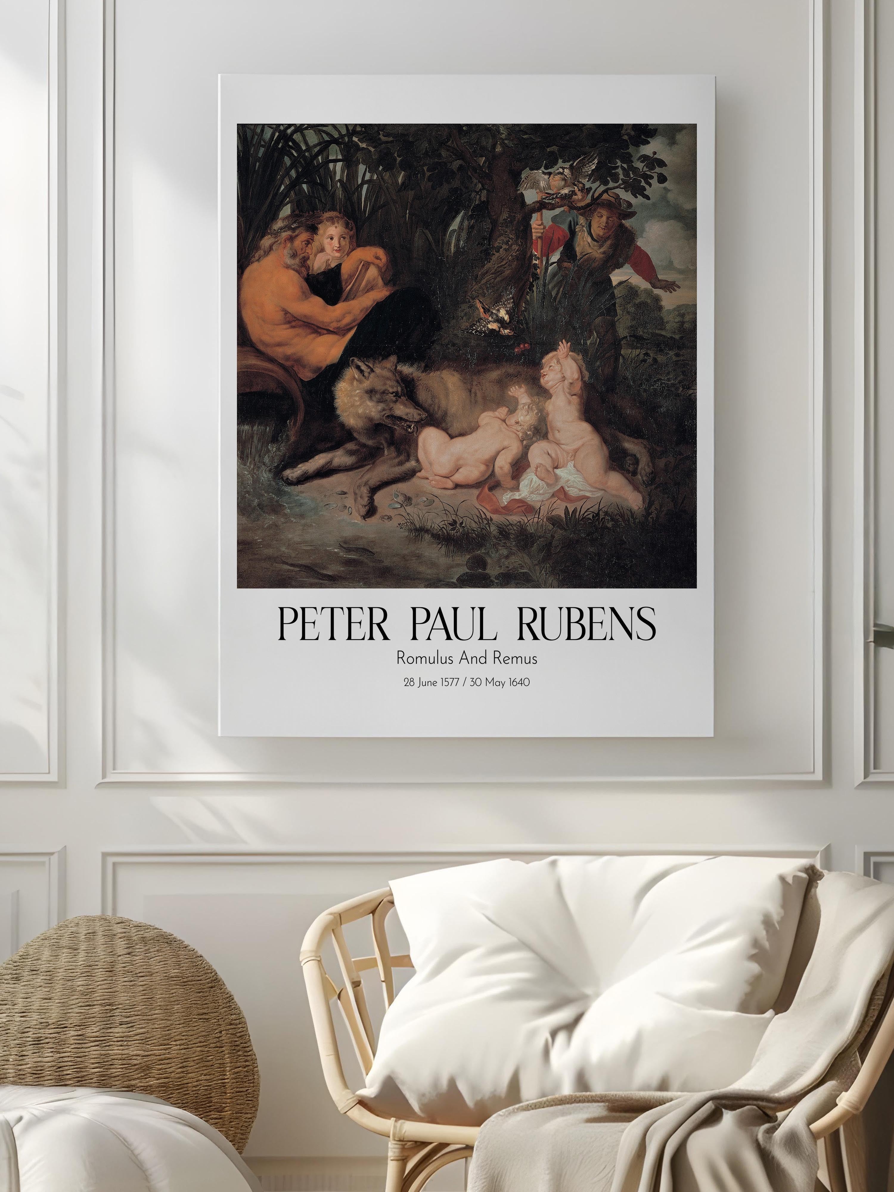 Peter Paul Rubens - Romulus And Remus, Kanvas Tablo, Sanat Serisi NO:112327
