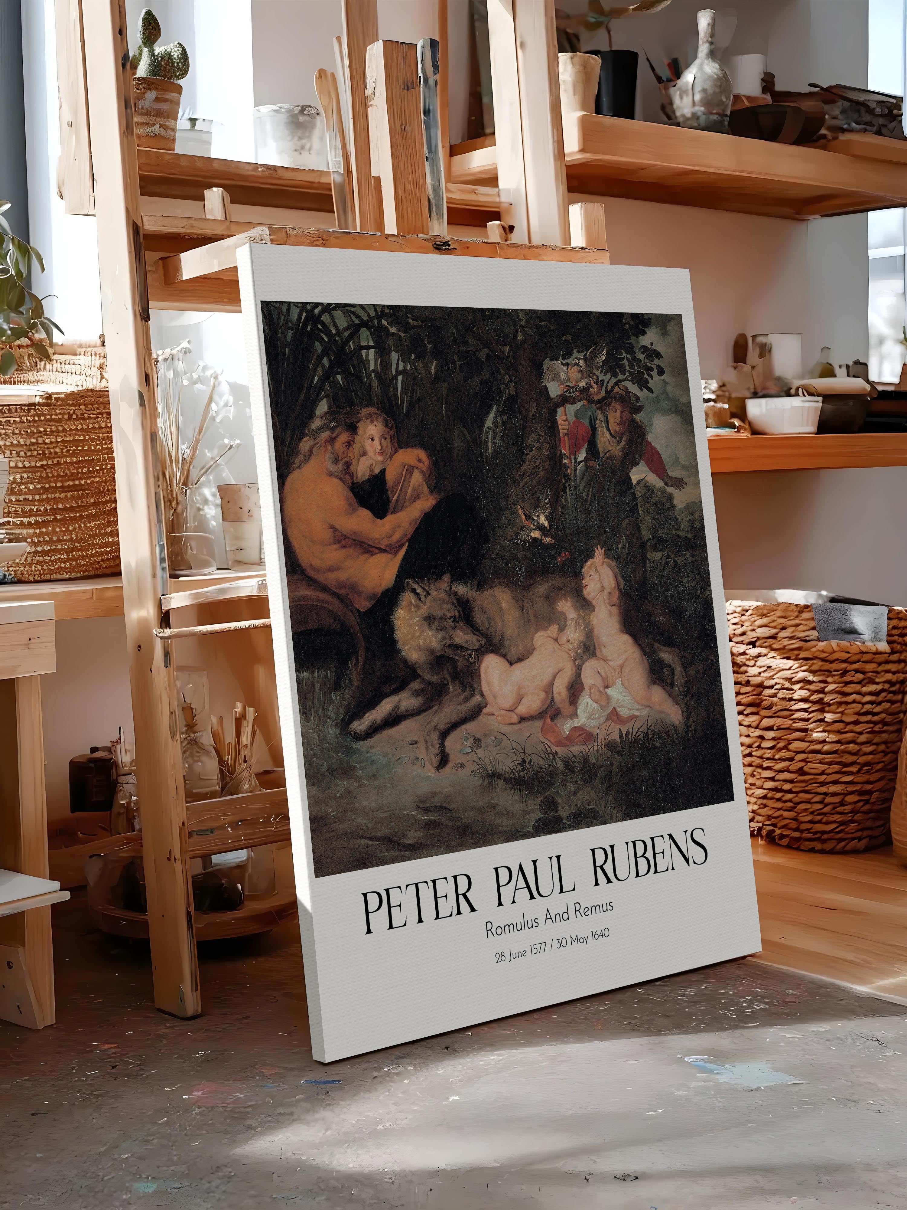 Peter Paul Rubens - Romulus And Remus, Kanvas Tablo, Sanat Serisi NO:112327