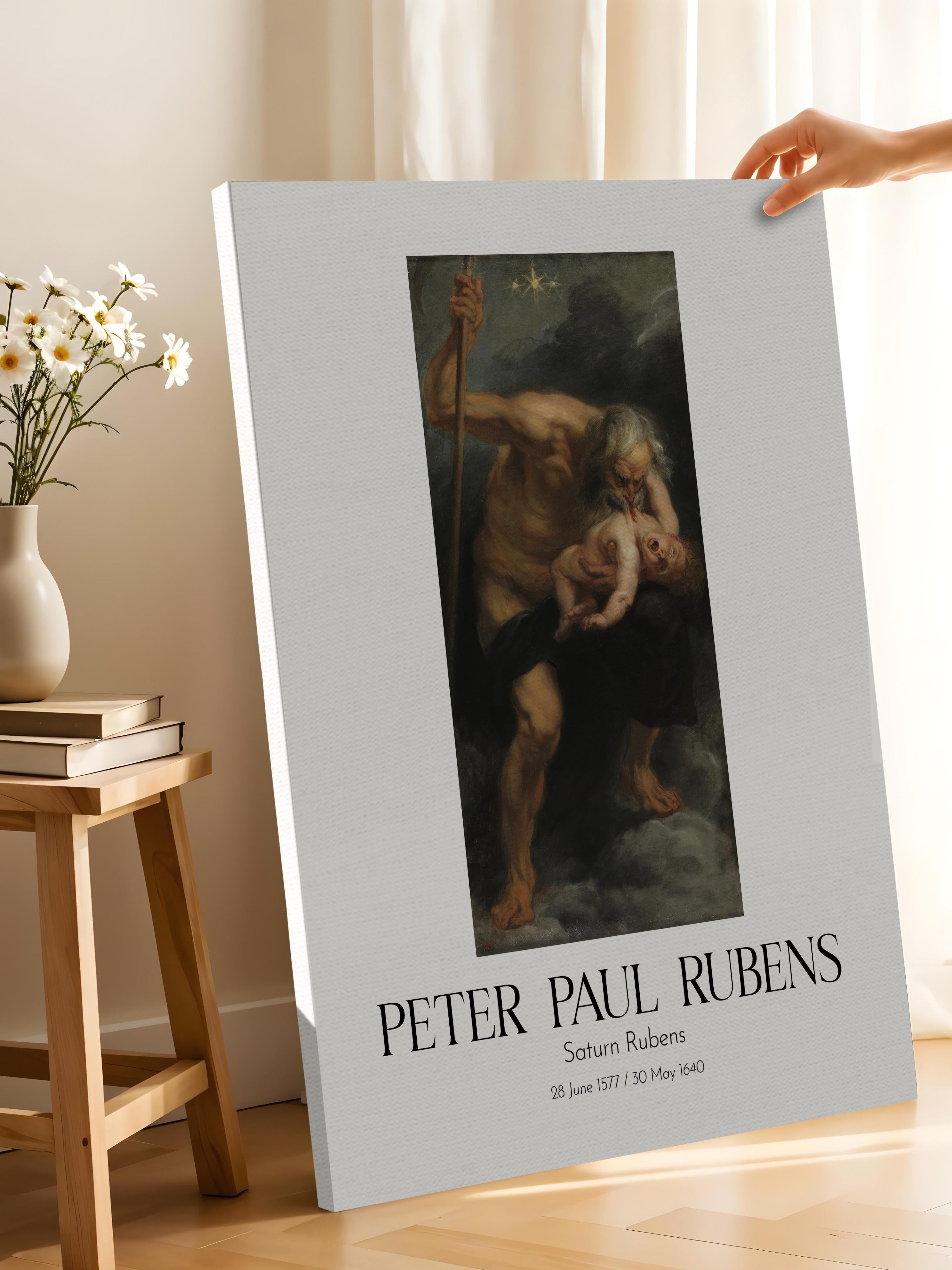 Peter Paul Rubens - Saturn Rubens, Kanvas Tablo, Sanat Serisi NO:112330