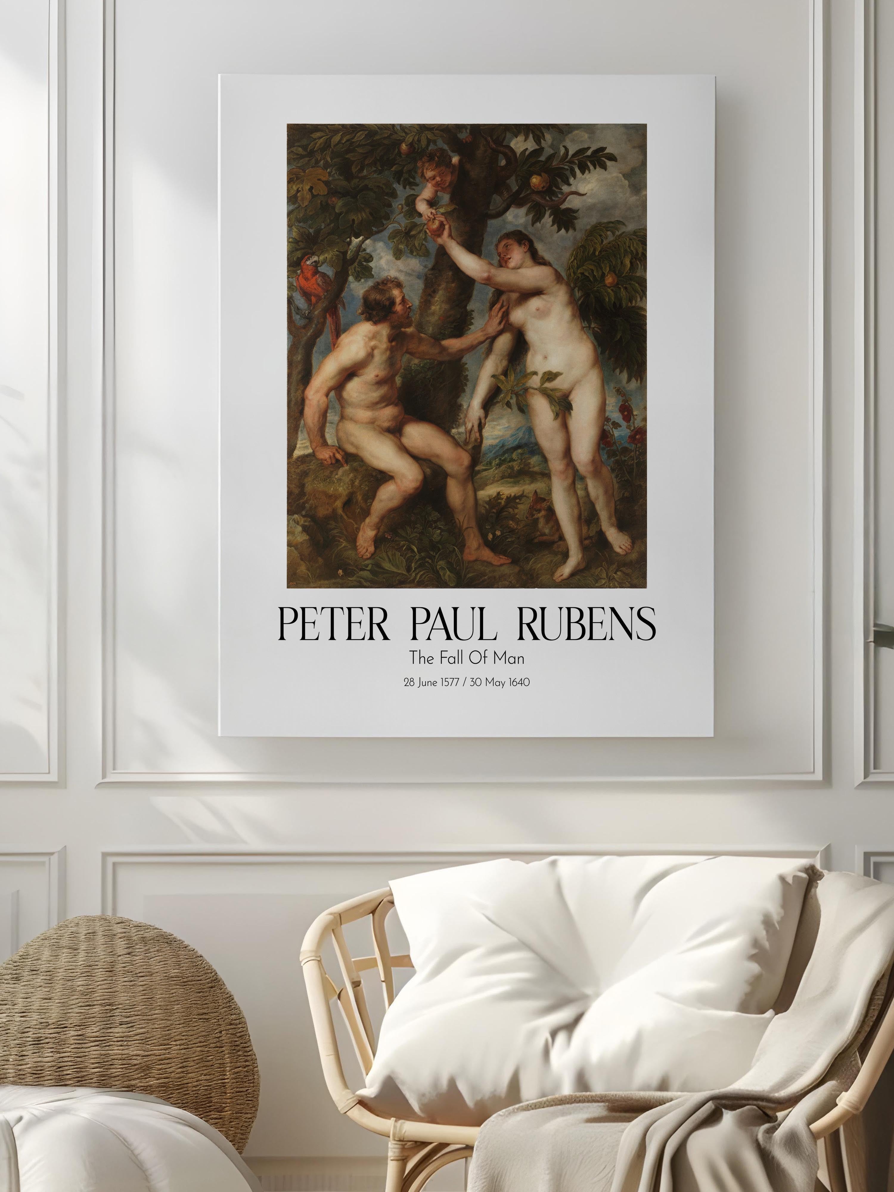 Peter Paul Rubens - The Fall Of Man, Kanvas Tablo, Sanat Serisi NO:112334