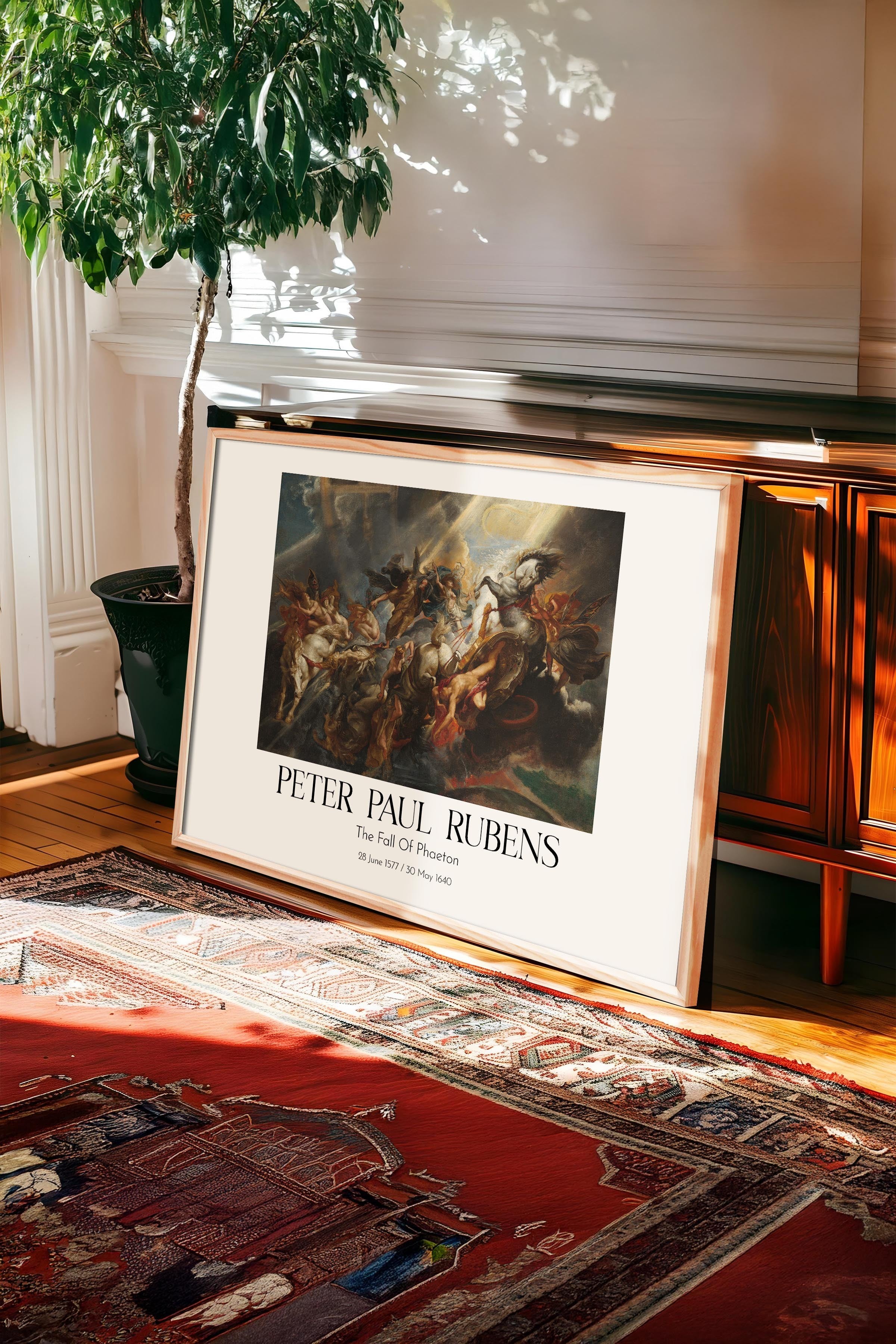 Peter Paul Rubens - The Fall Of Phaeton, Ahşap Çerçeveli Tablo, Sanat Serisi NO:112349
